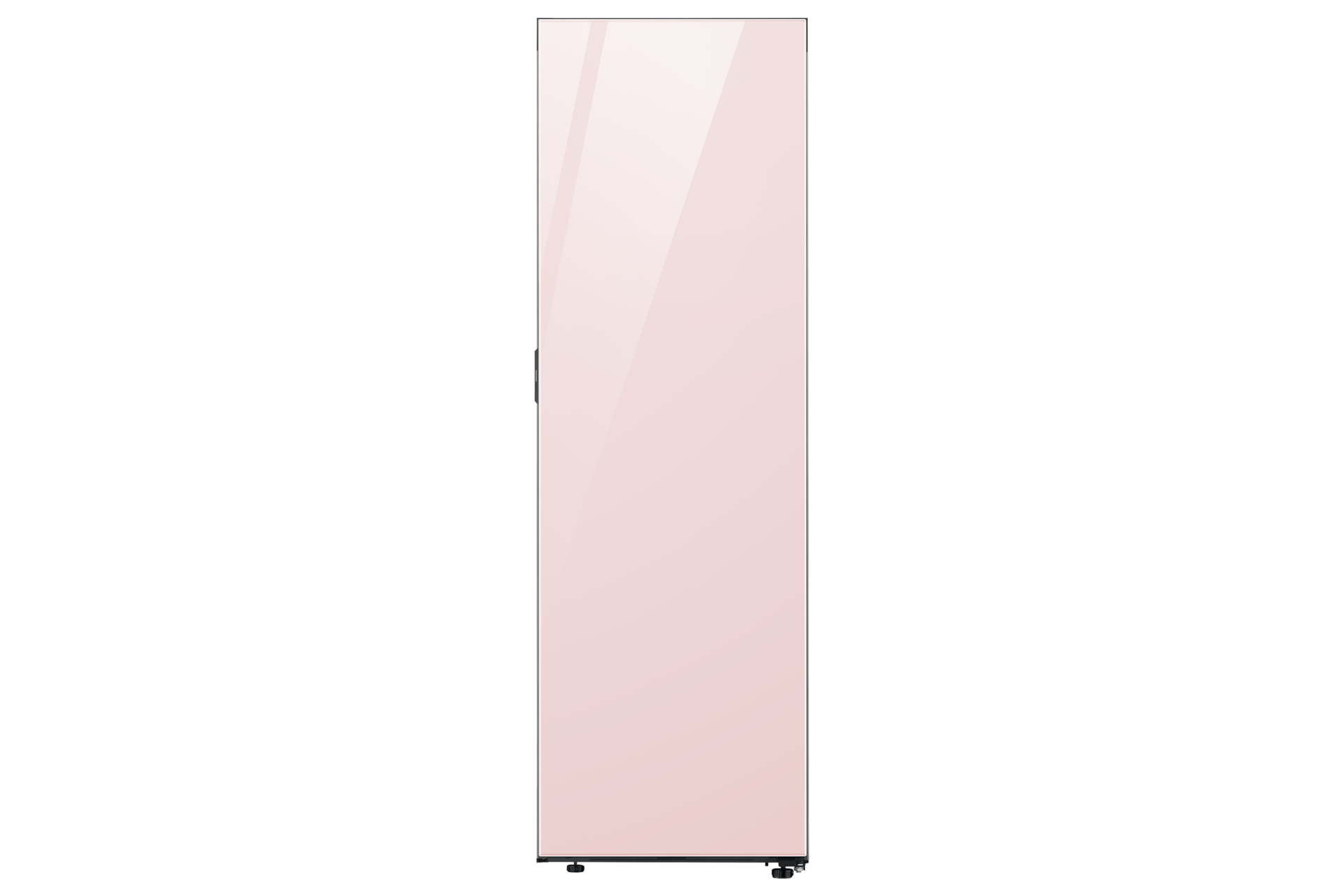 Bespoke AI 냉장고 1도어 키친핏 409L (좌열림, 냉장전용) 글램 핑크 정면