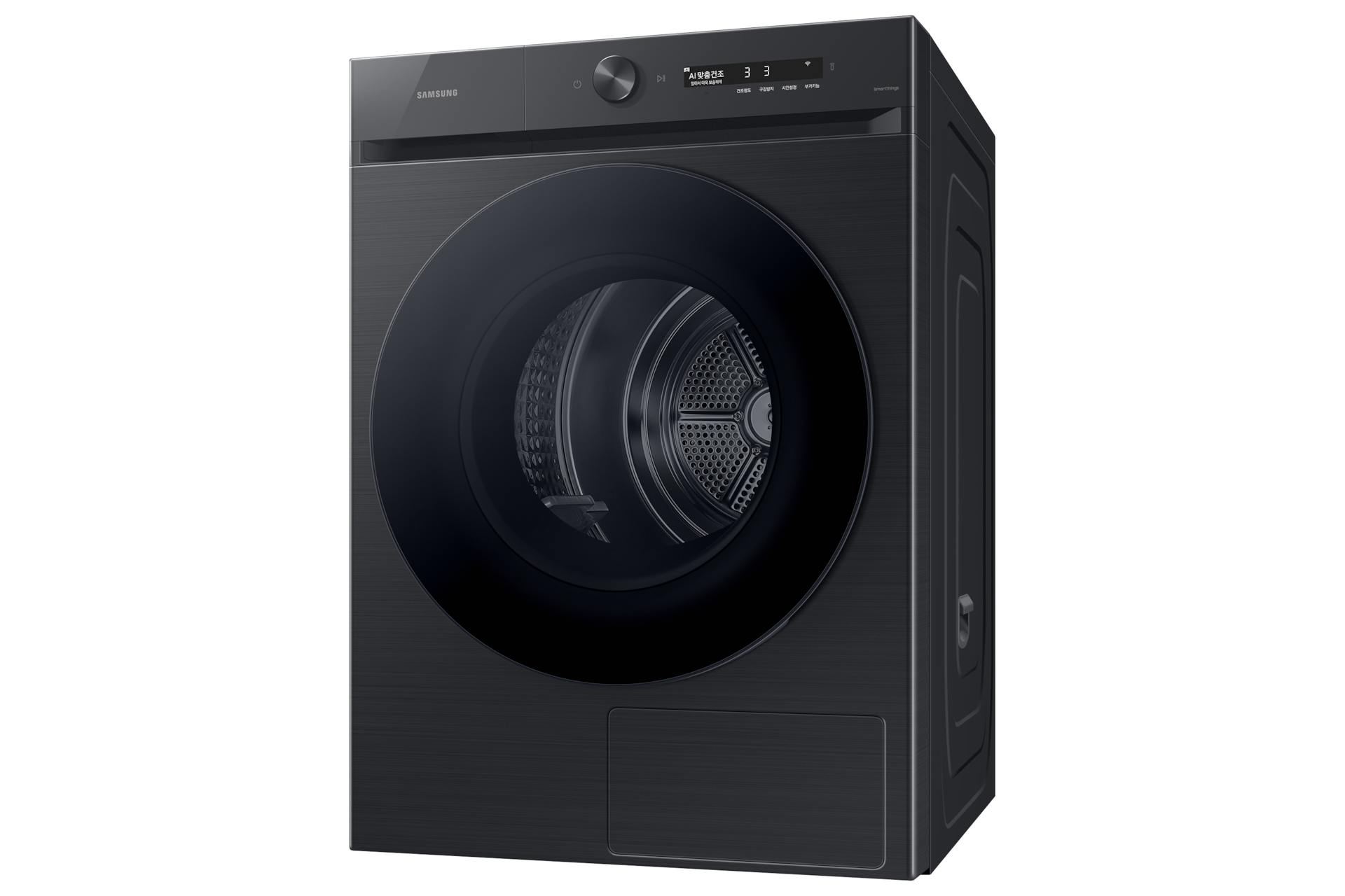 BESPOKE 그랑데 건조기 AI 블랙캐비어 좌측 30도