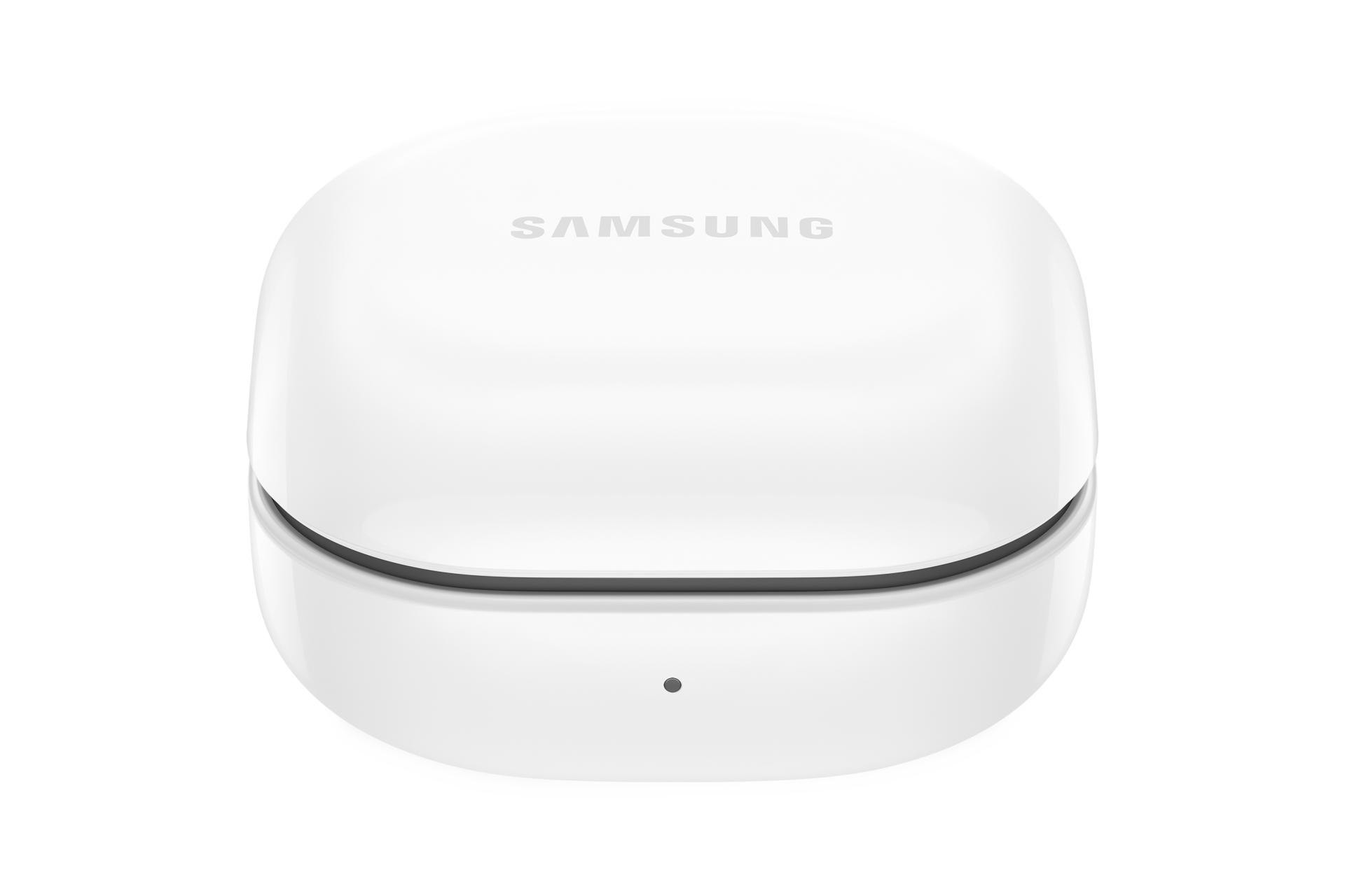 갤럭시 버즈 FE 그라파이트 케이스 뚜껑 닫힌 정면