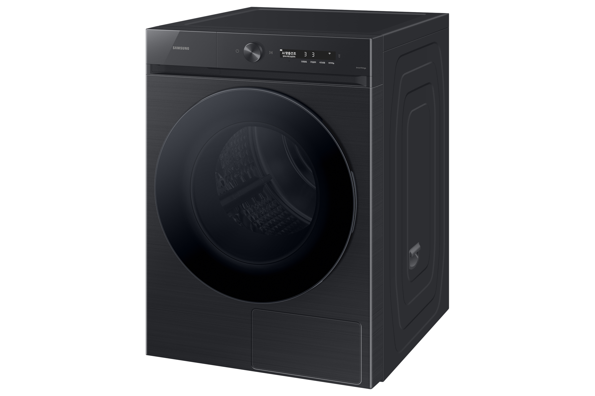 BESPOKE 그랑데 건조기 AI 블랙캐비어 좌측 30도