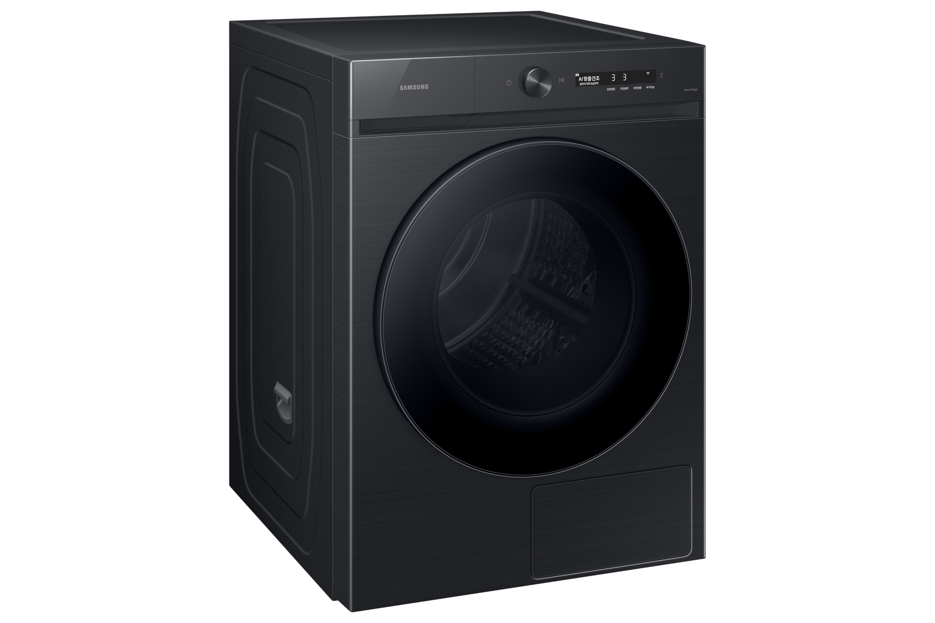 BESPOKE 그랑데 건조기 AI 블랙캐비어 우측 30도