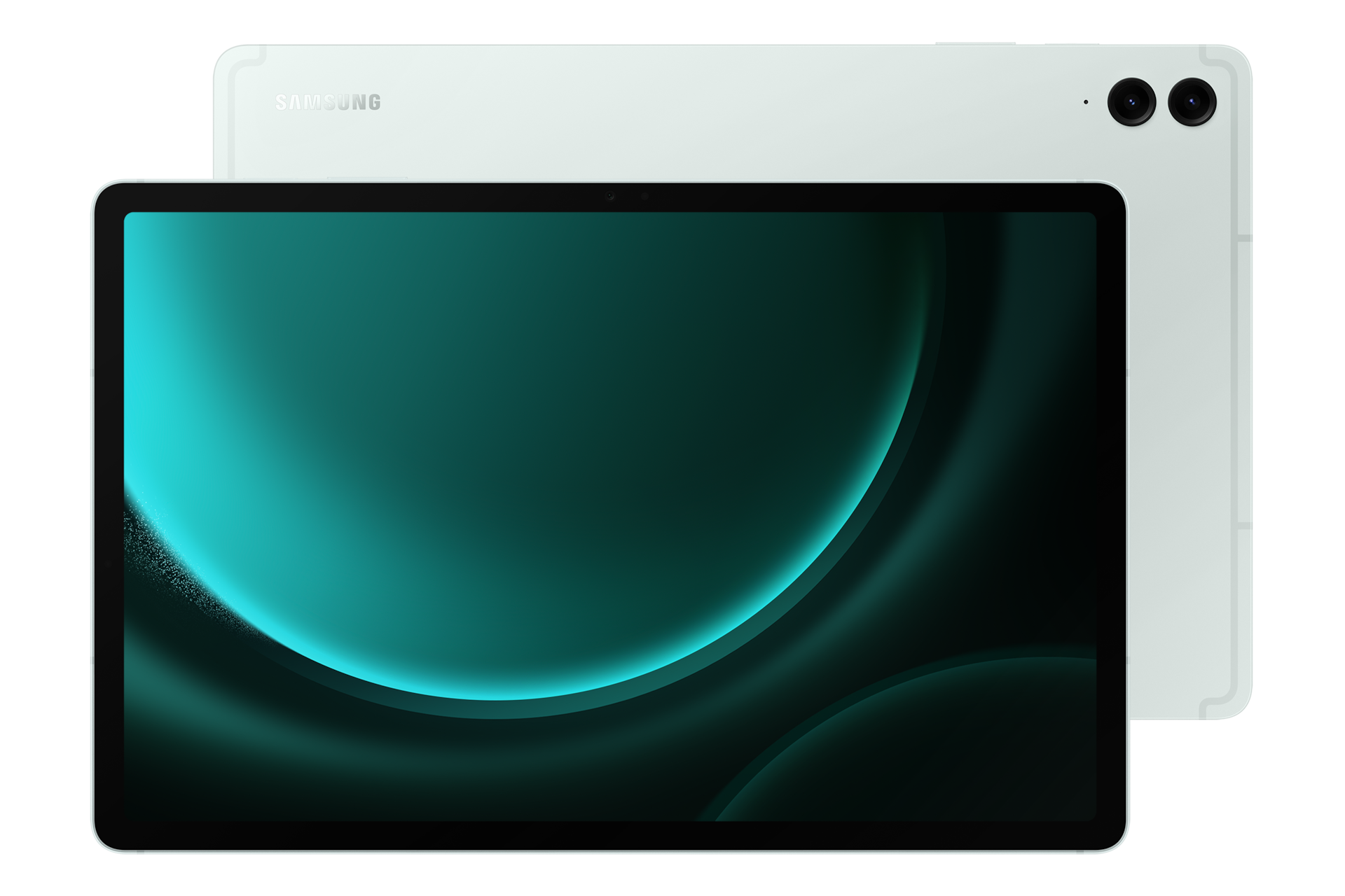 갤럭시 탭 S9 FE+(Wi-Fi) 민트 정면 + 뒷면 콤보 이미지