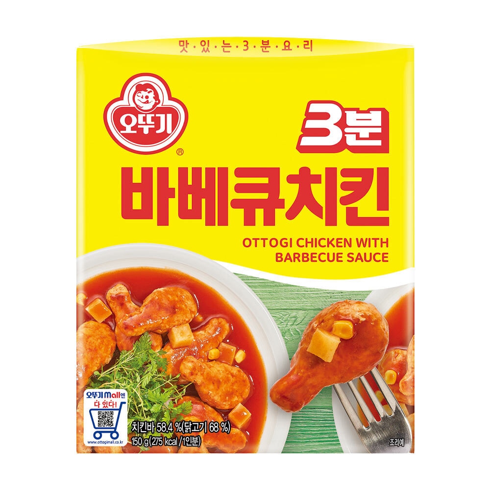 [오뚜기] 3분 바베큐치킨 150g X 6개 1번째 이미지