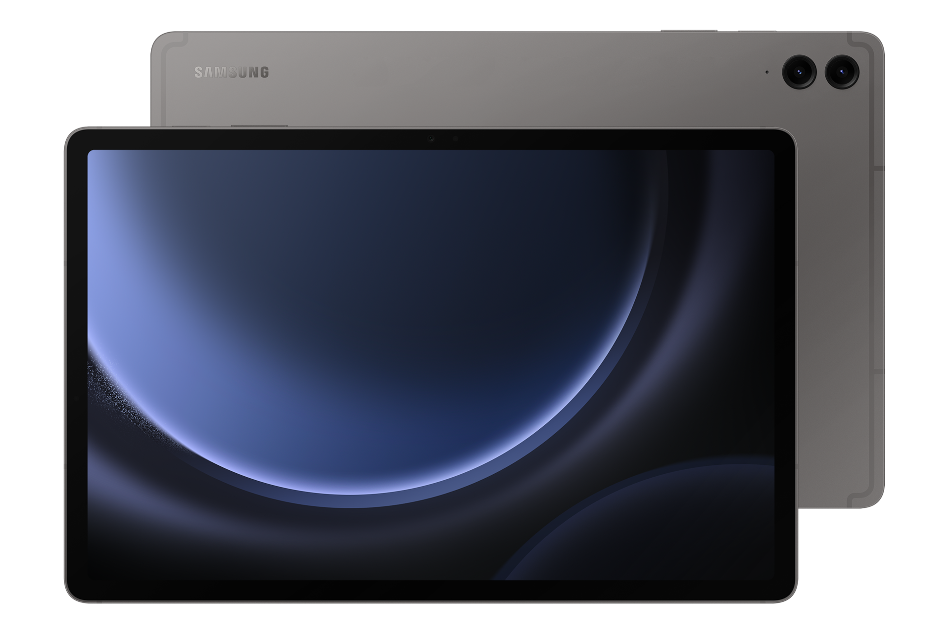 갤럭시 탭 S9 FE+ (Wi-Fi) 그레이 정면 + 뒷면 콤보 이미지