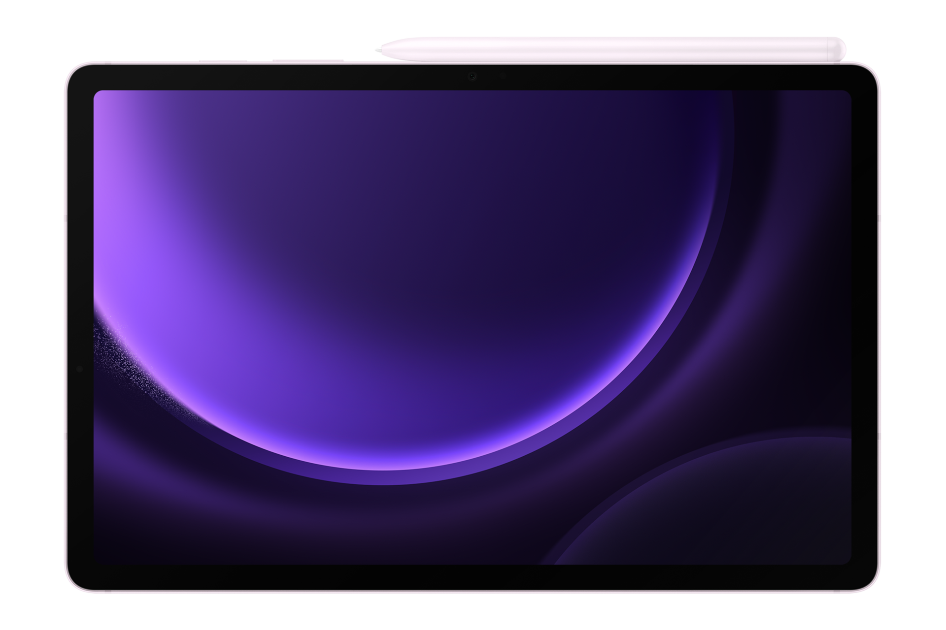 갤럭시 탭 S9 FE (Wi-Fi) 라벤더 S펜이 부착된 정면