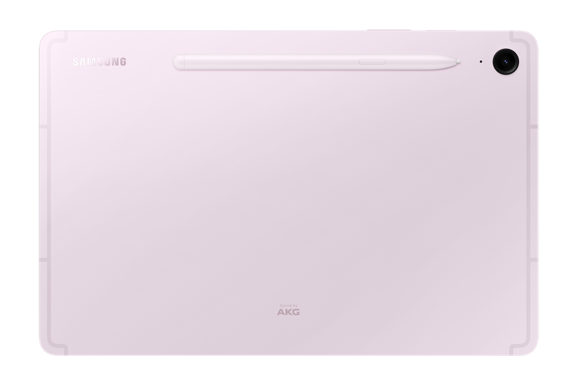 갤럭시 탭 S9 FE (5G) 라벤더 S펜이 부착된 뒷면