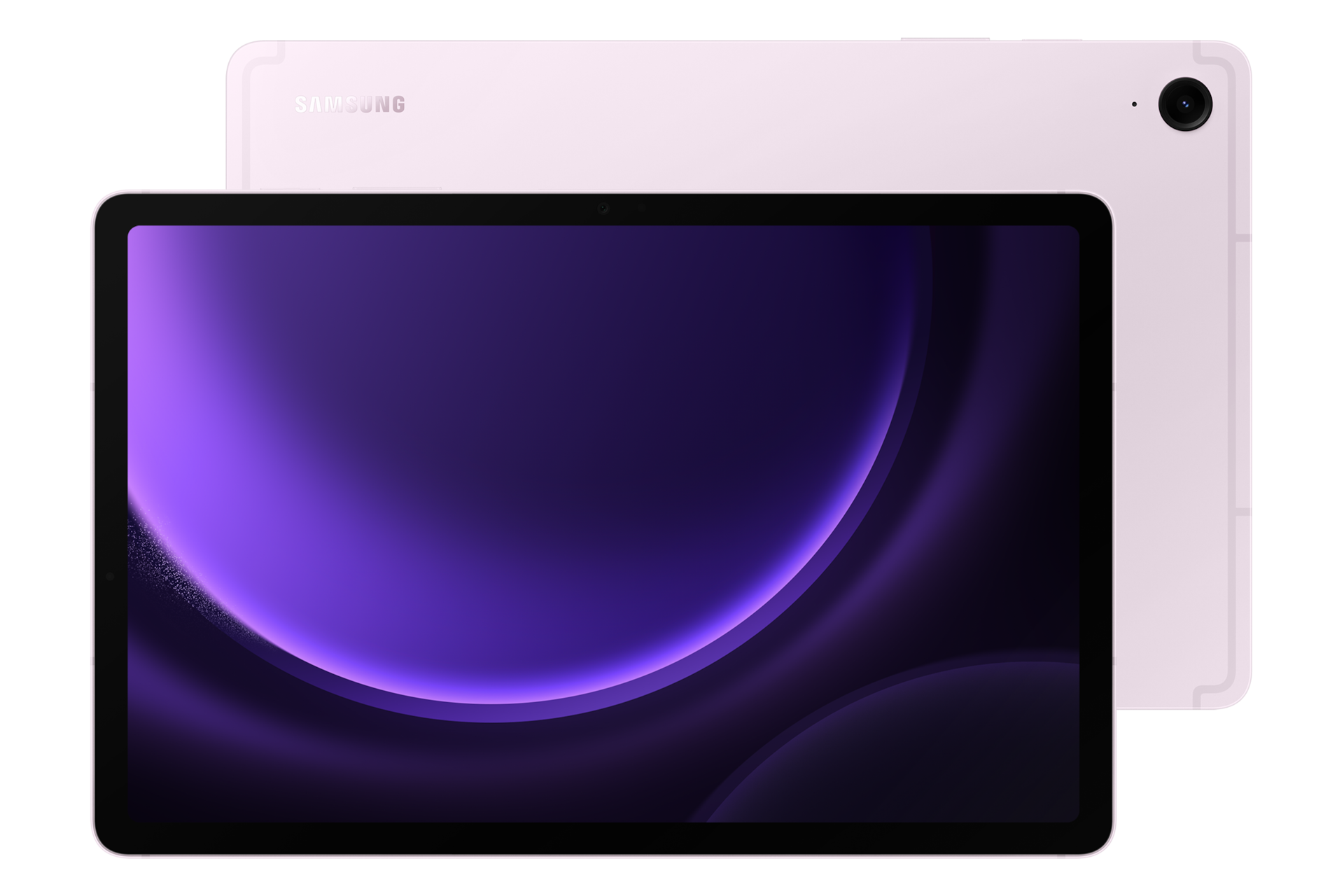 갤럭시 탭 S9 FE (5G) 라벤더 정면 + 뒷면 콤보 이미지
