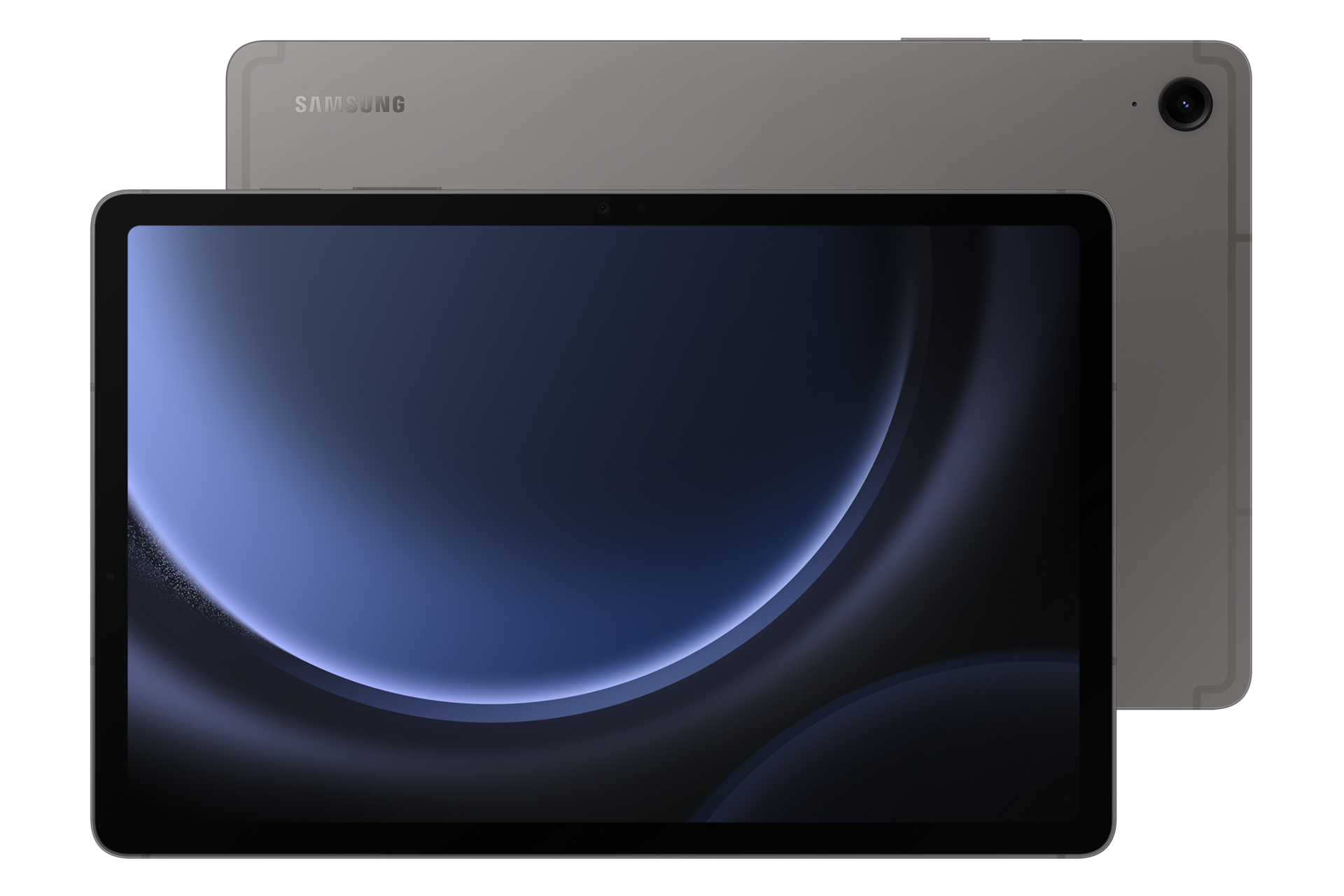갤럭시 탭 S9 FE (5G) 그레이 정면 + 뒷면 콤보 이미지