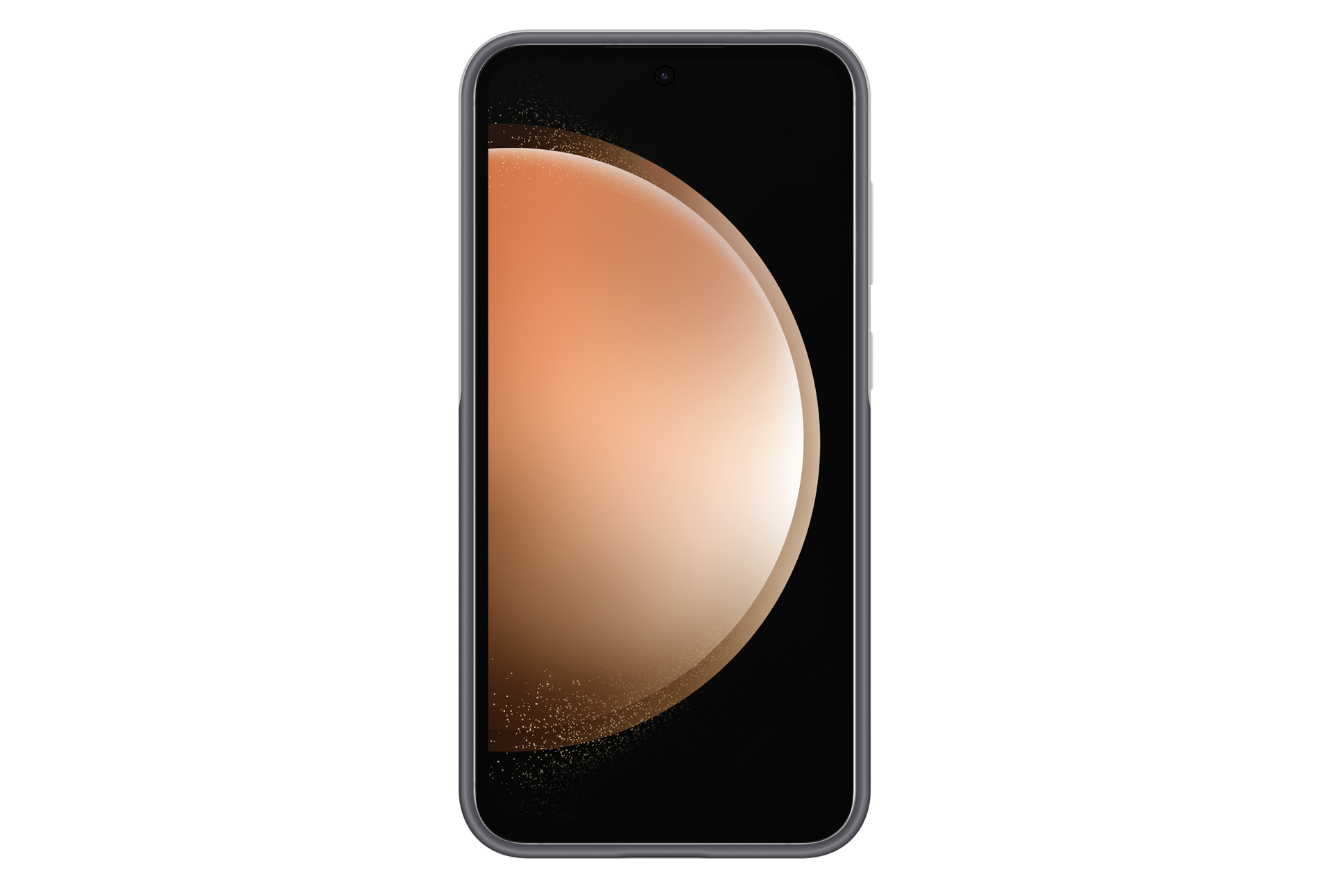 갤럭시 S23 FE 실리콘 케이스 (화이트) 장착한 뒷면 이미지