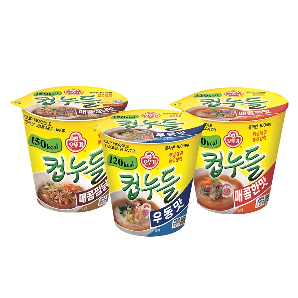 [오뚜기] 컵누들 매콤한맛 6입+우동맛 6입+매콤찜닭맛 6입 1번째 이미지