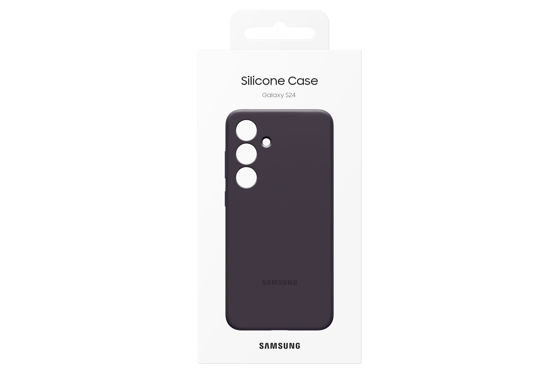 갤럭시 S24 실리콘 케이스 (다크 바이올렛) 박스 이미지