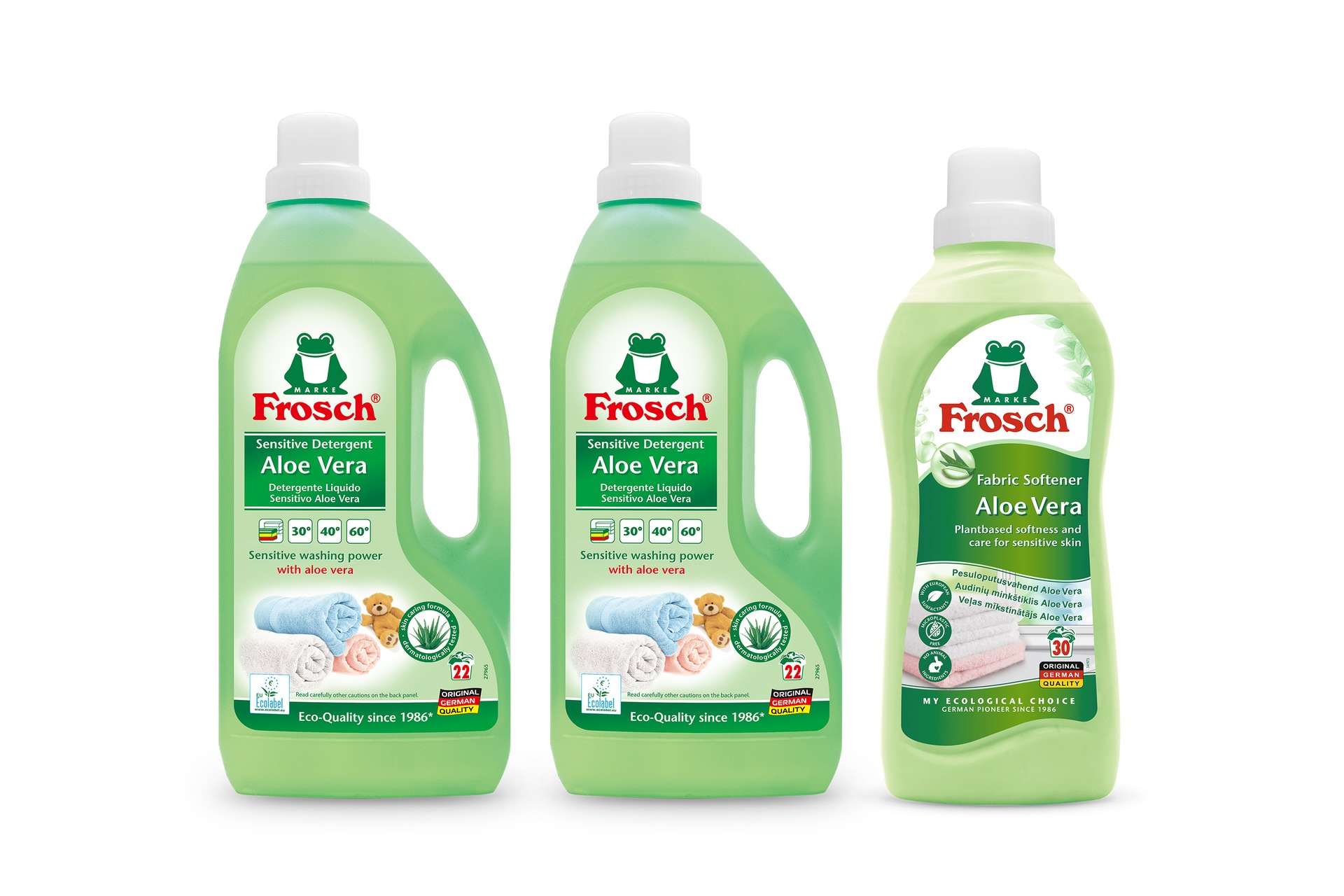 [프로쉬] 세탁세제 알로에베라 1.5L 2번들 + 프로쉬 섬유유연제 알로에베라 750ml 1번째 이미지