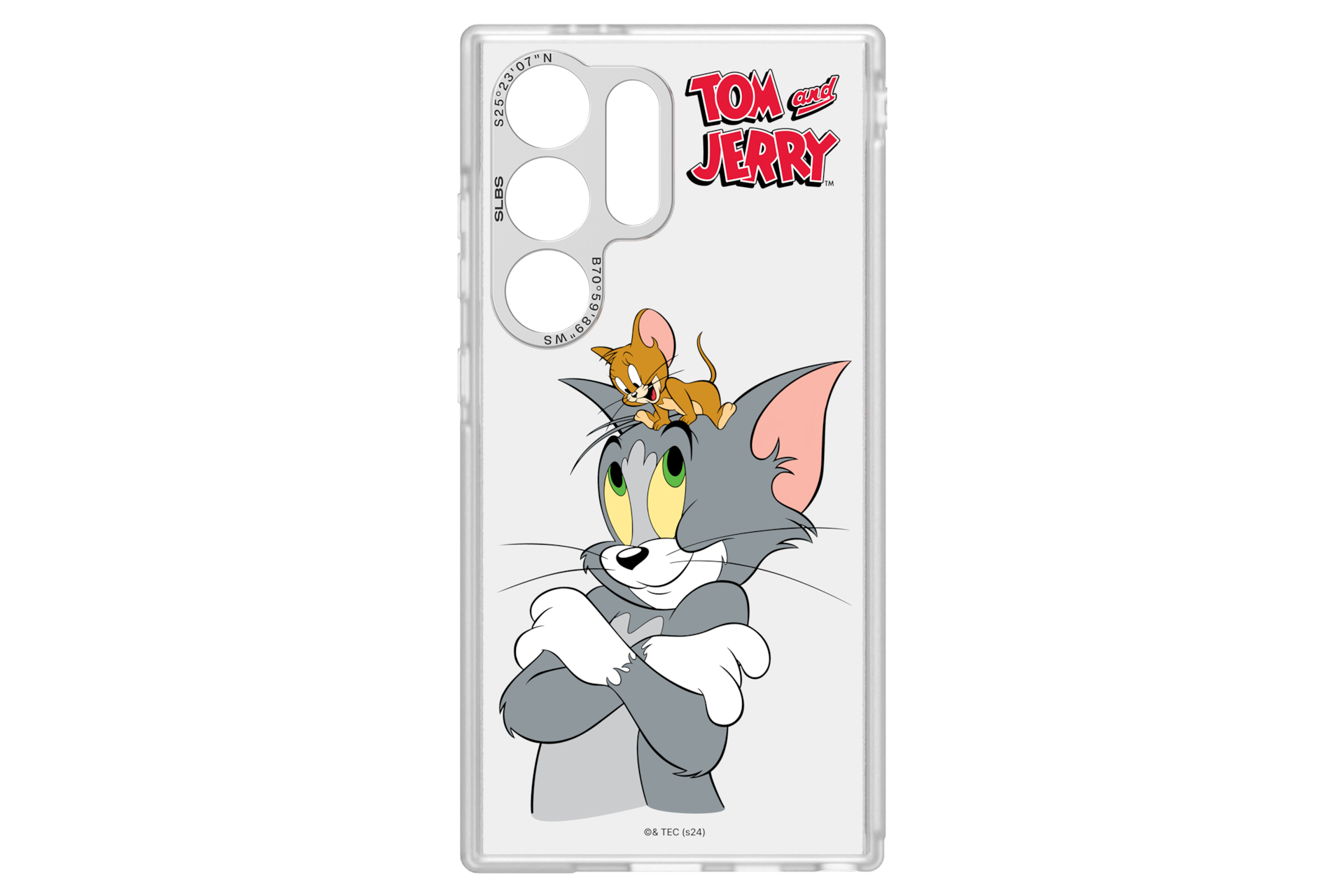 갤럭시 S24 Ultra 톰과 제리 임프레션 케이스 (실버) 정면 이미지