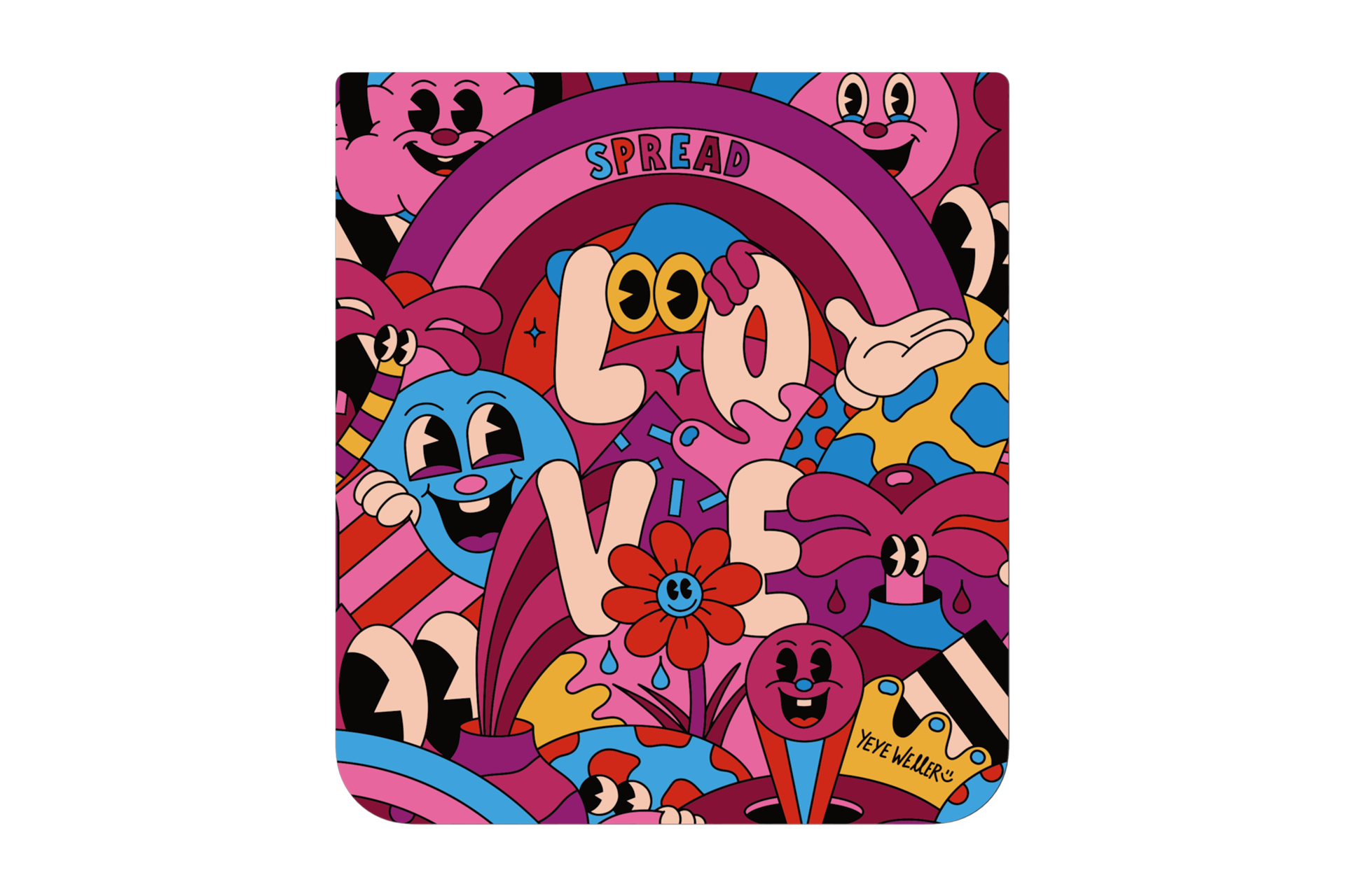 갤럭시 Z 플립5 아티스트 컬렉션 예예 윌러 플립수트 카드 (핑크) 카드 정면 이미지