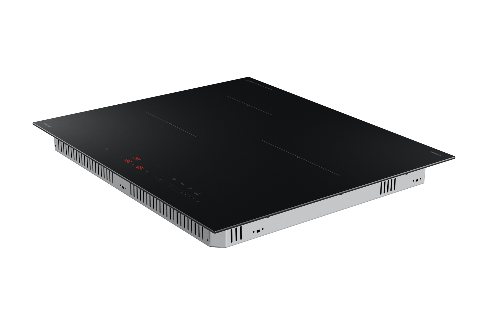 NZ63DB503CFT 새틴 블랙 BESPOKE 인덕션 좌측 하단 모서리 쪽 뷰