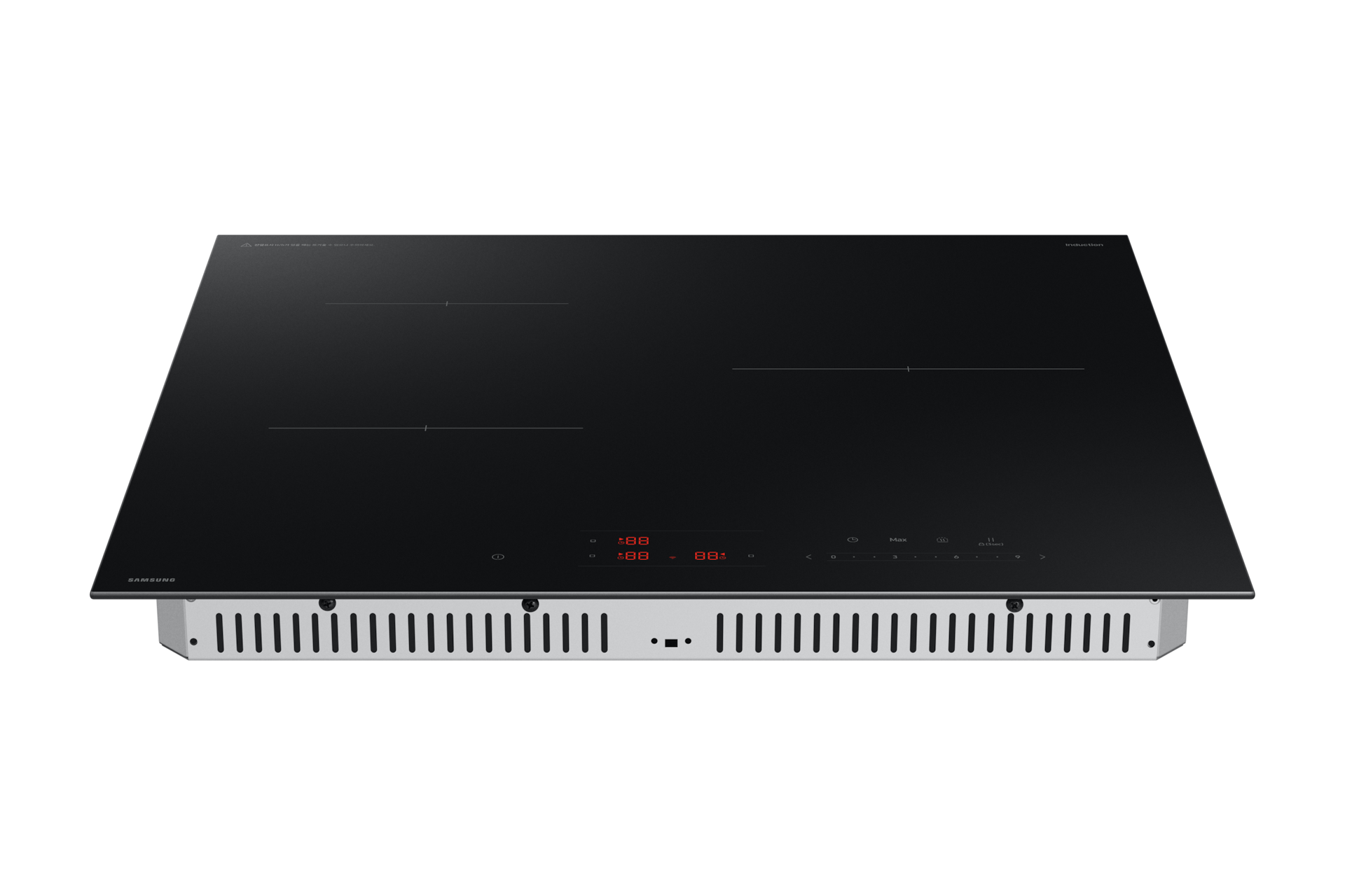 NZ63DB503CFT 새틴 블랙 BESPOKE 인덕션 정 측면 뷰