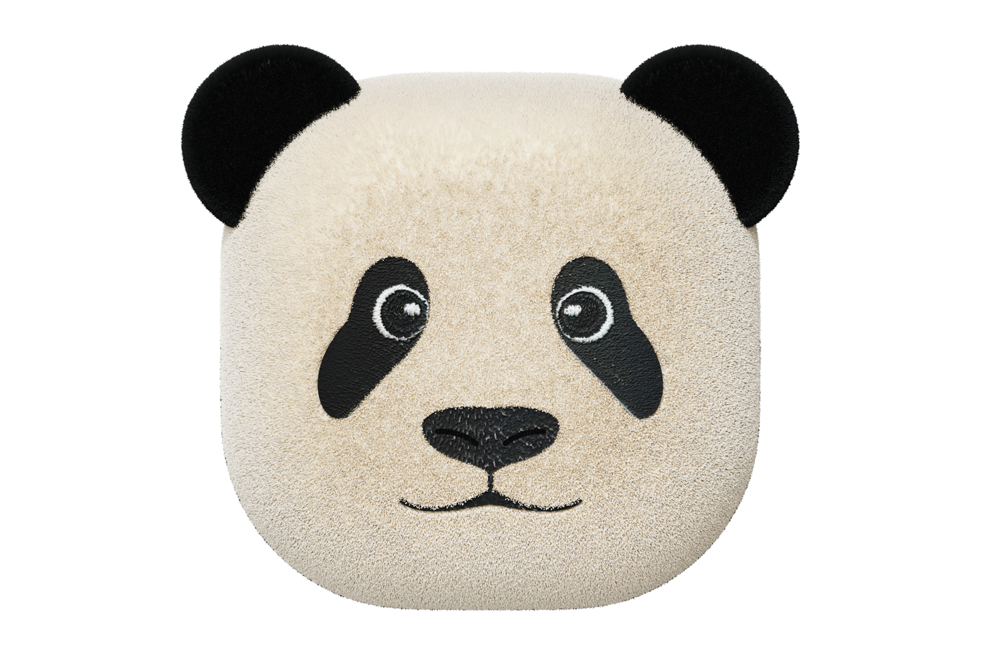 갤럭시 버즈 쌍둥이 아기 판다 케이스 (루이바오) (아이보리) 정면 이미지