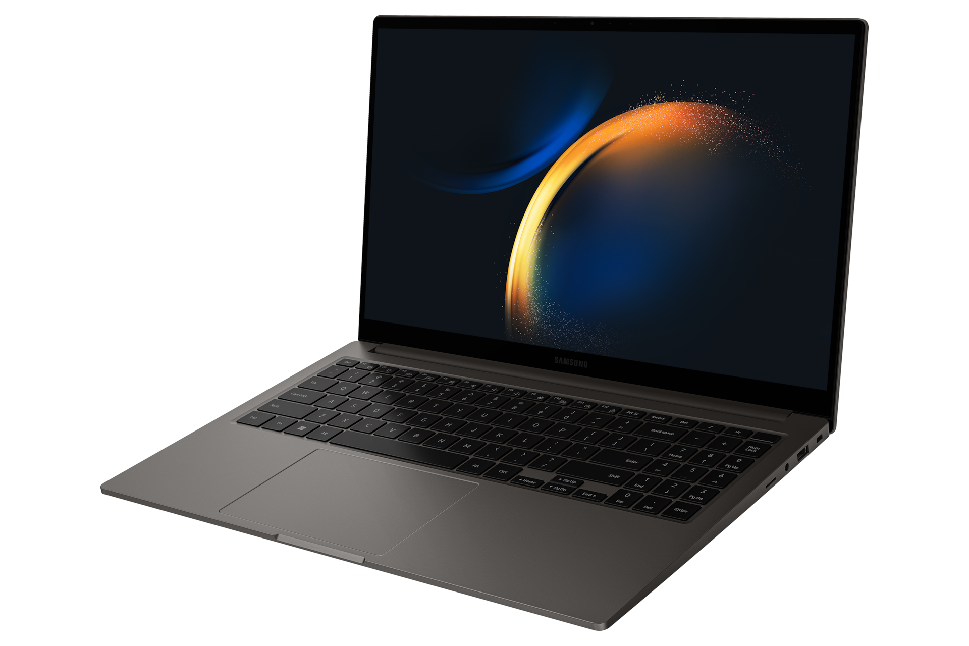 갤럭시 북3 (39.6 cm) Core™ i7 / 512 GB NVMe SSD 그라파이트 측면 왼쪽