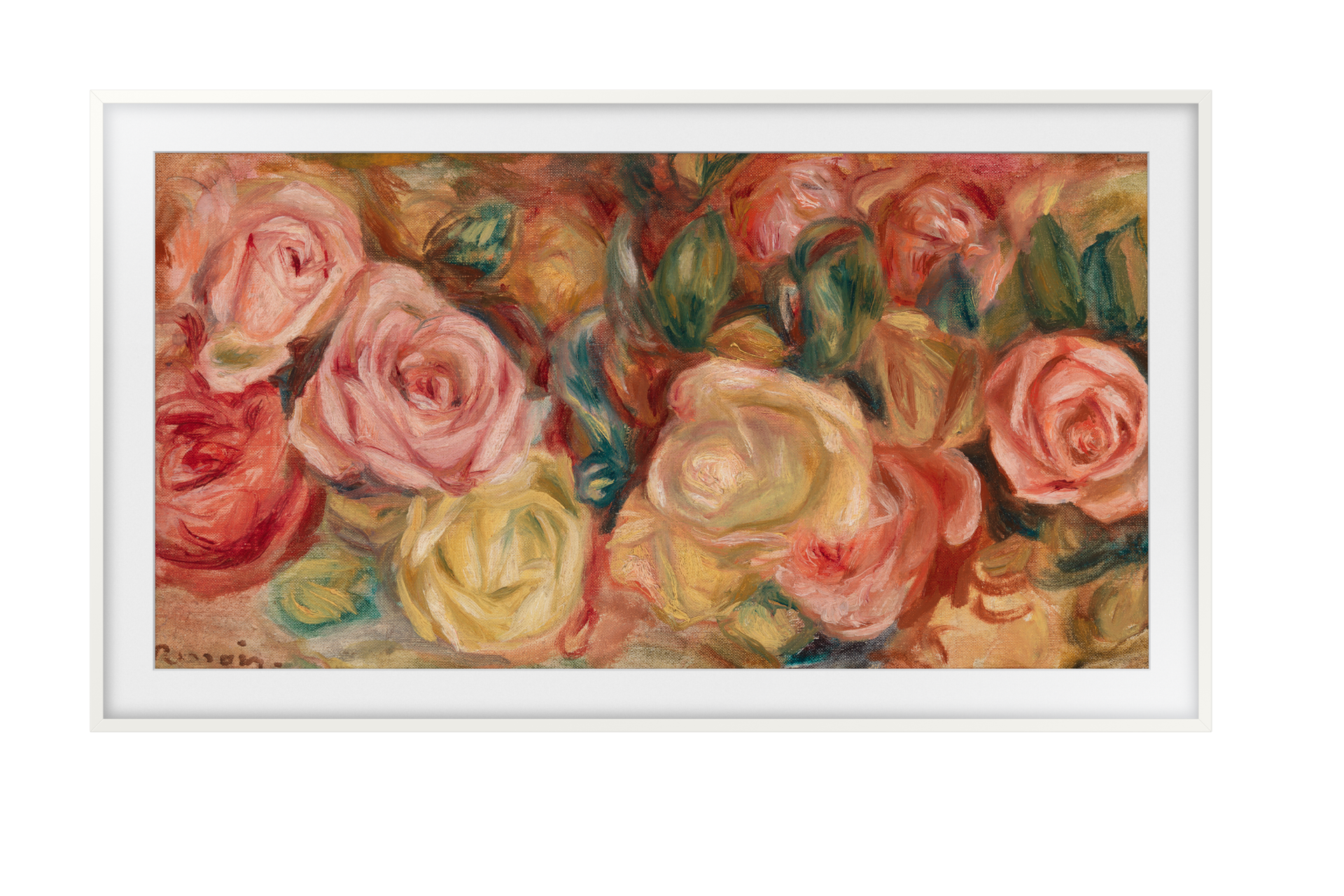 2024 The Frame (189 cm) 플랫 화이트 베젤 정면 이미지