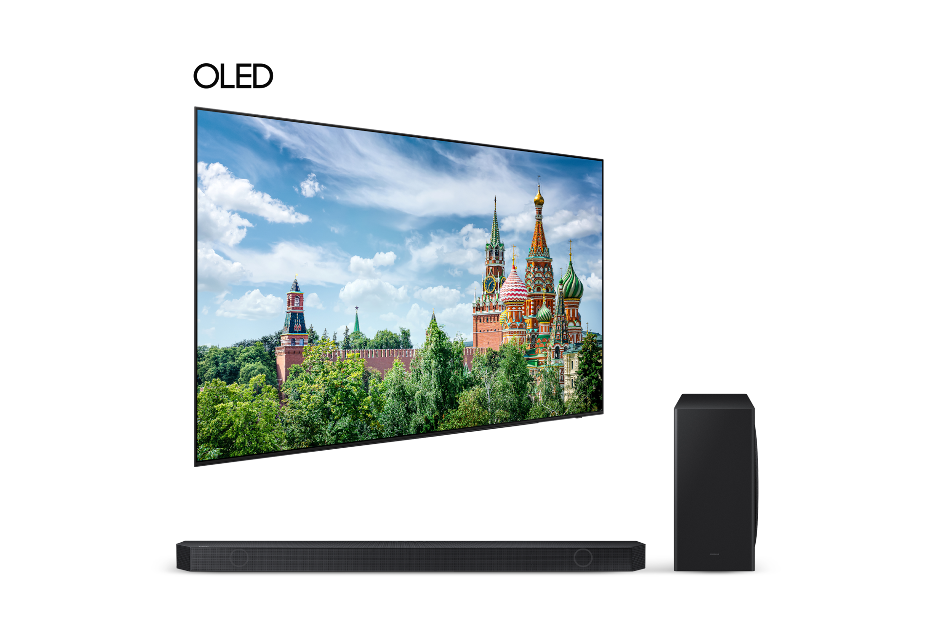 2024 OLED SD90 (163 cm) 풀 모션 슬림핏 벽걸이형 + 5.1.2 ch 사운드바 Q800D 페어 이미지