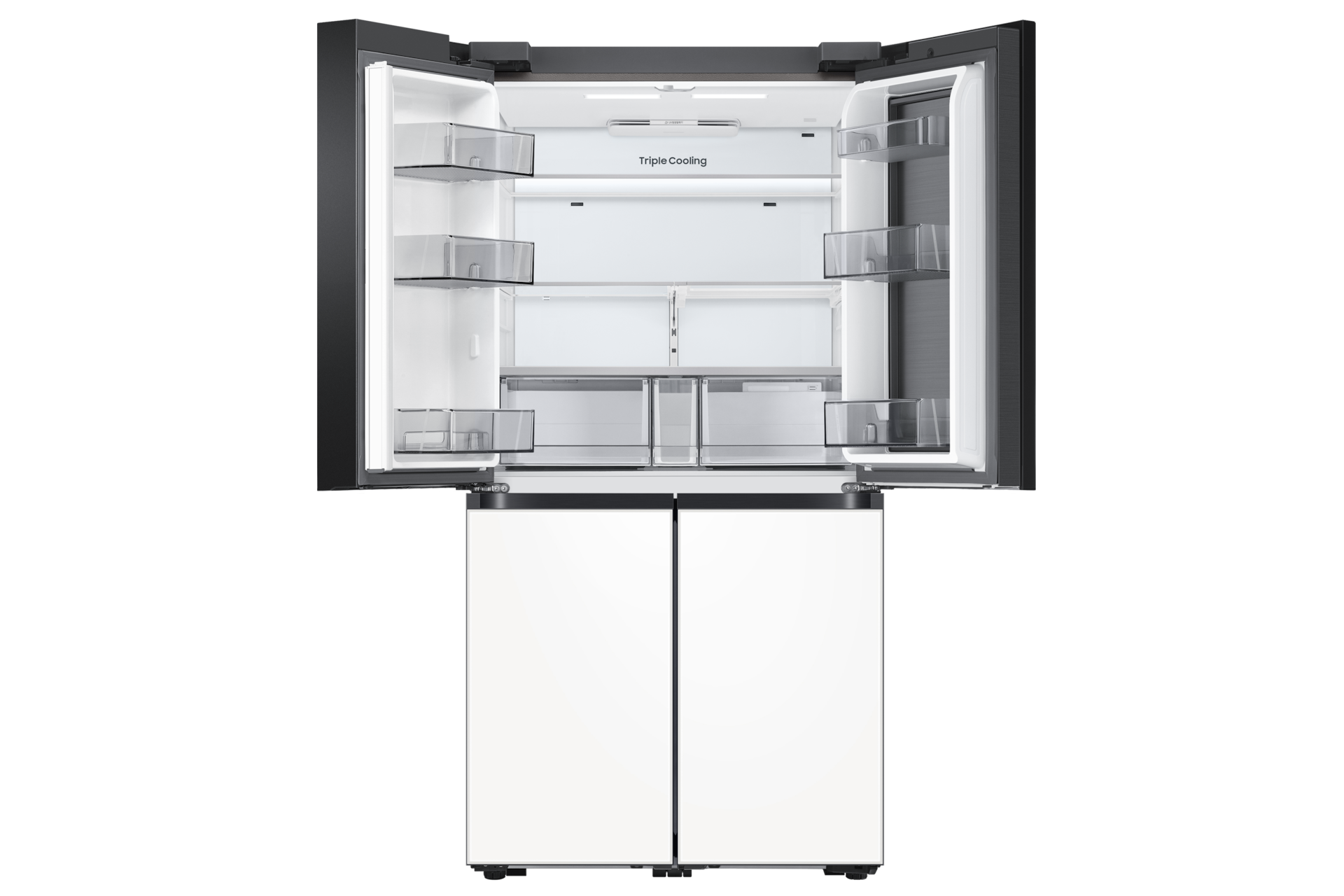 BESPOKE 냉장고 4도어 869L (UV탈취) 새틴 화이트 다섯번째 이미지