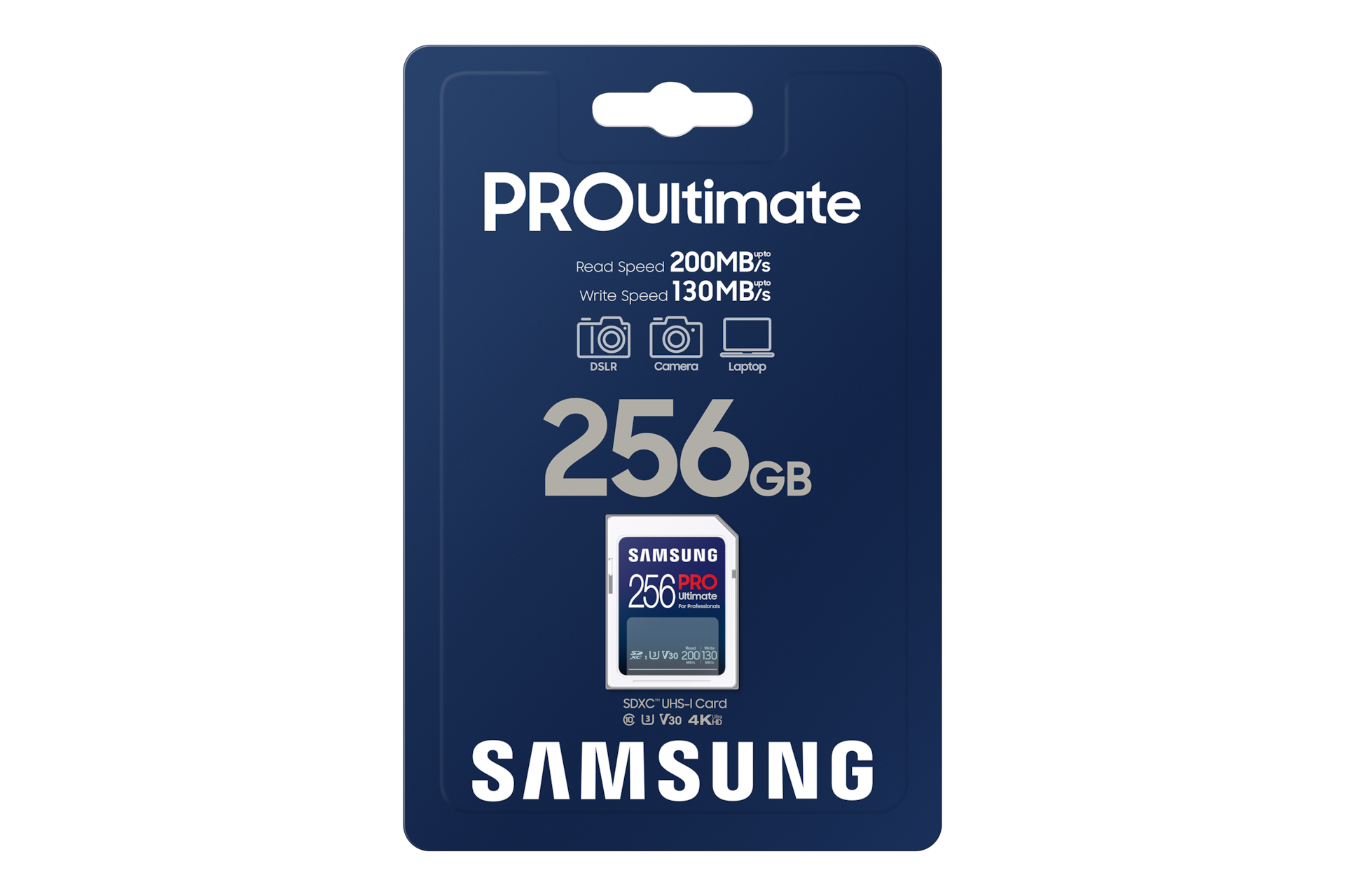 SD 메모리카드 PRO Ultimate 256 GB (블루) 박스 정면 이미지