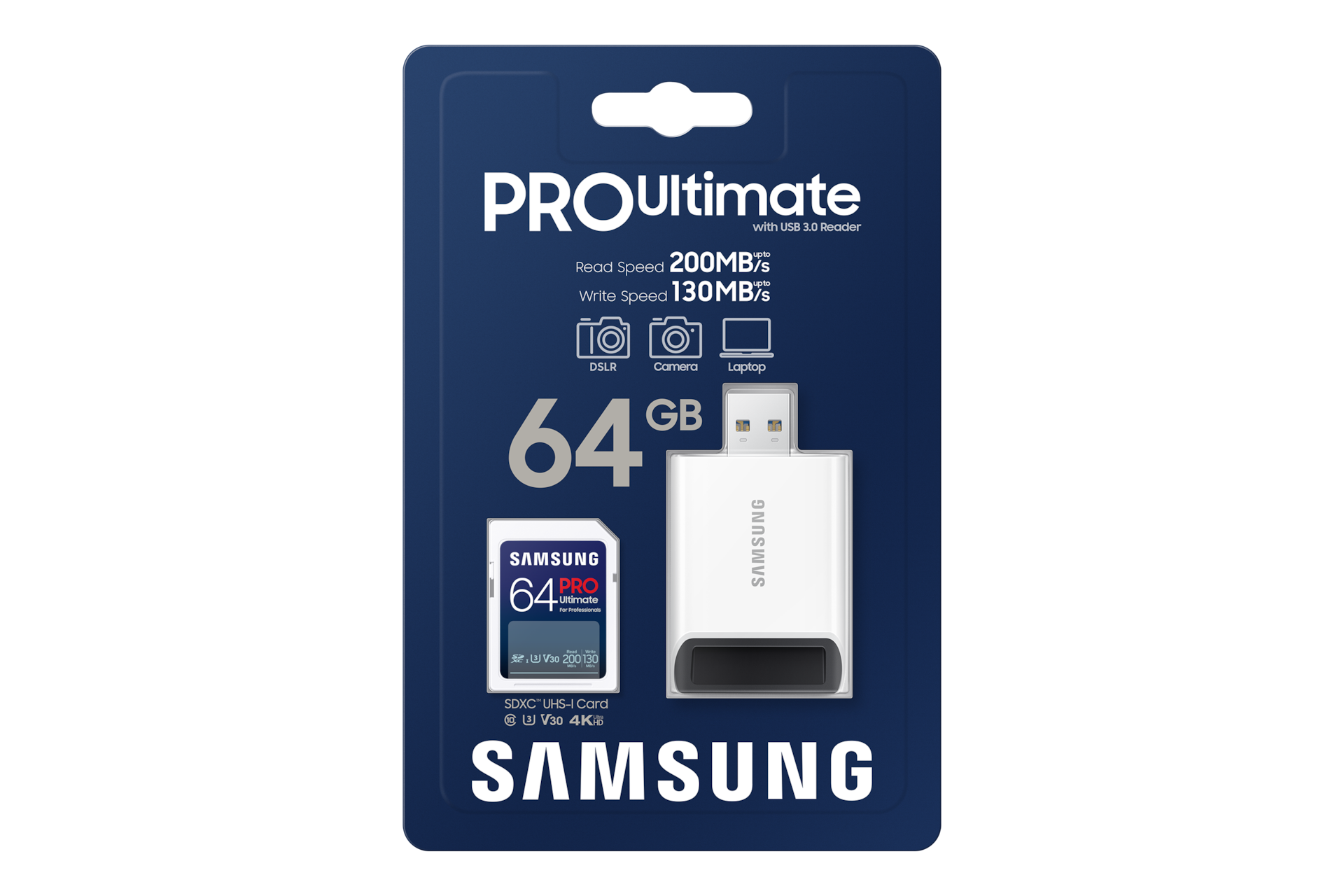 SD 메모리카드 PRO Ultimate with Reader 64 GB (블루) 박스 정면 이미지