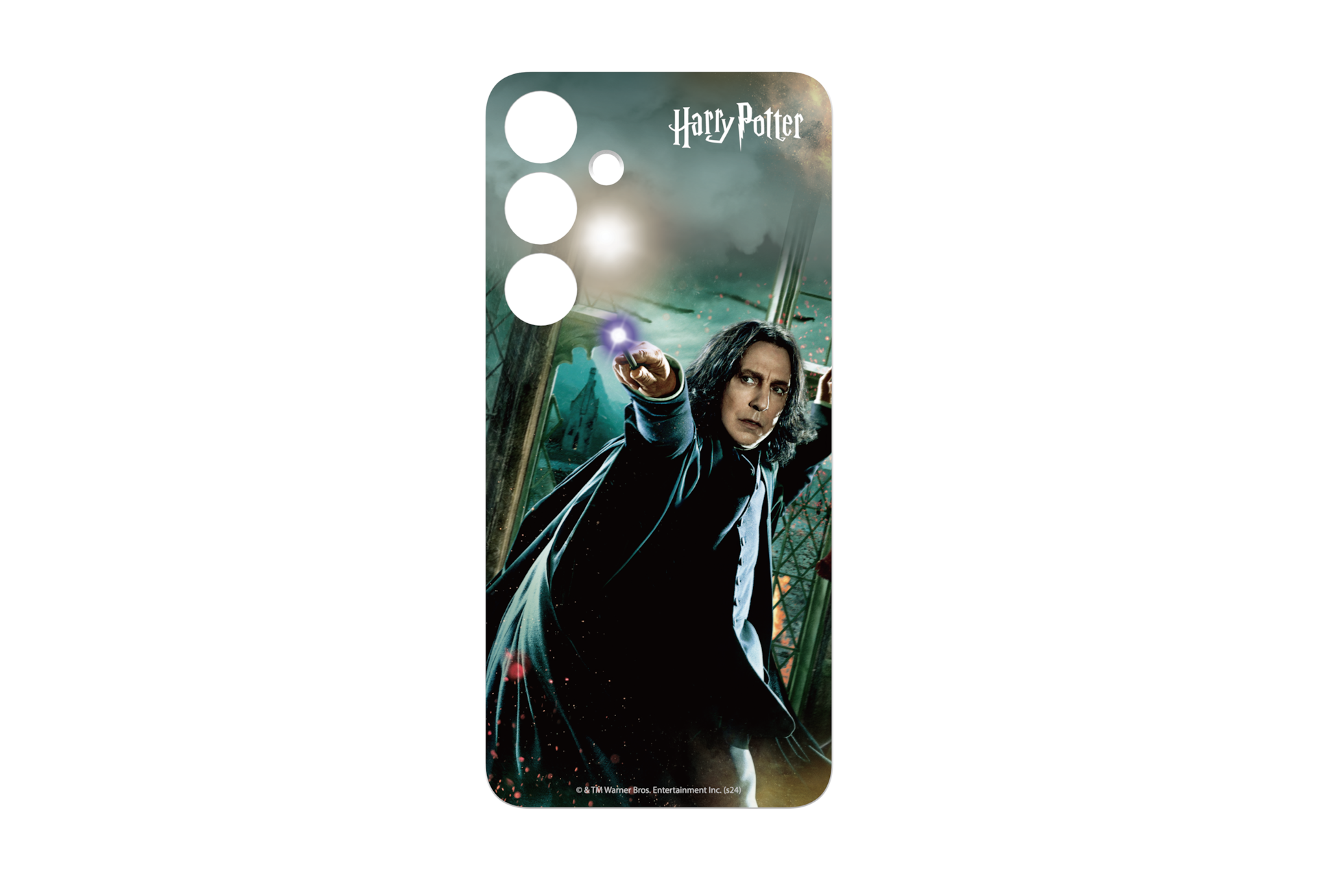 갤럭시 S24+ 해리포터 마법 플립수트 카드 (스네이프) (그린) 정면 이미지