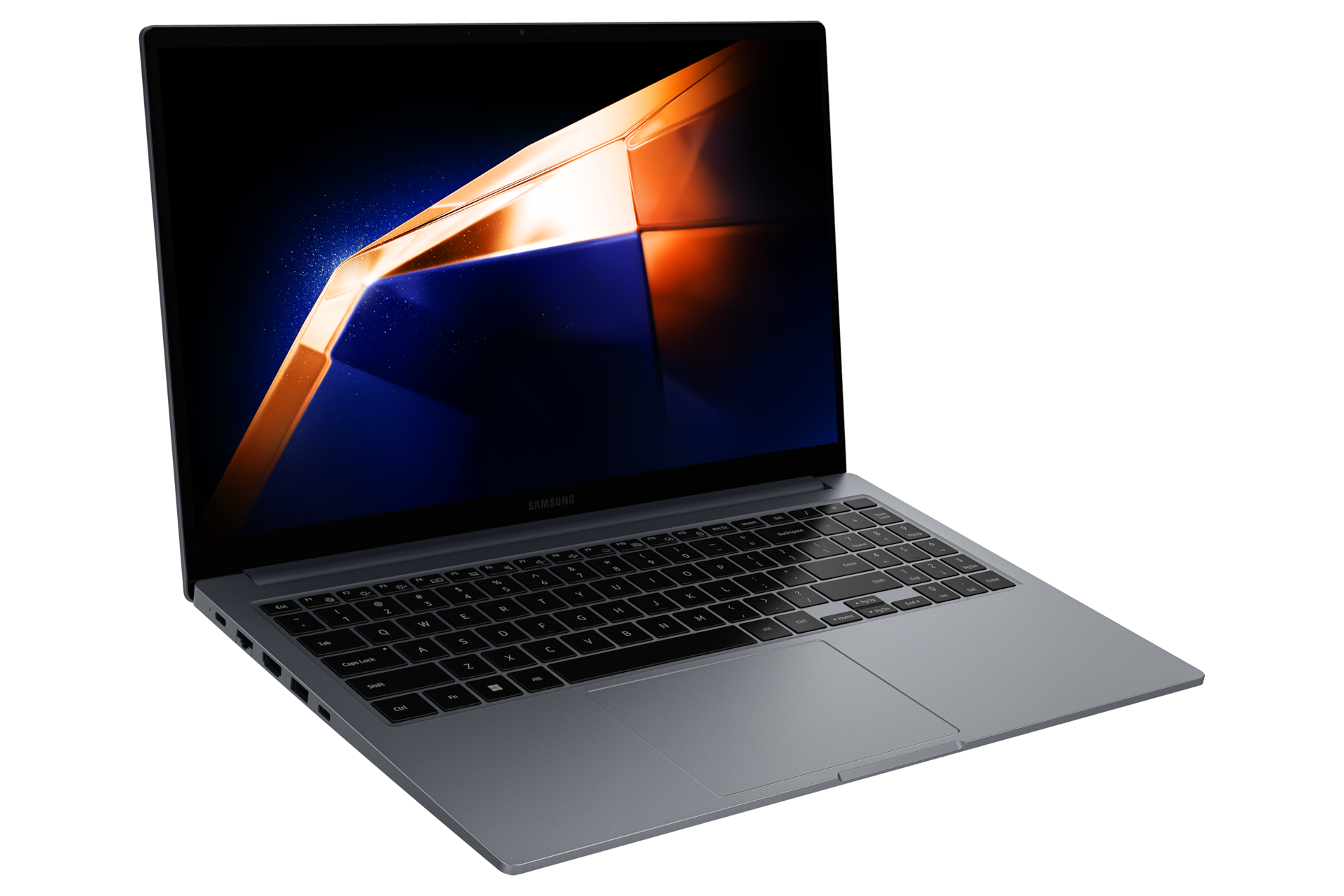 [갤럭시 북4 (39.6 cm) Có~ré™ 5 / 512 GB~ ÑVMé~ SSD (W~íñdó~ws ÓS~ 미포함) 그레이 측면 오른쪽]
