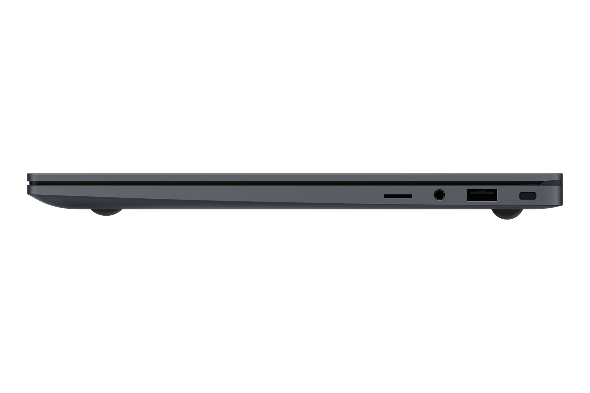 [갤럭시 북4 (39.6 cm) Có~ré™ 5 / 512 GB~ ÑVMé~ SSD (W~íñdó~ws ÓS~ 미포함) 그레이 측면 포트]