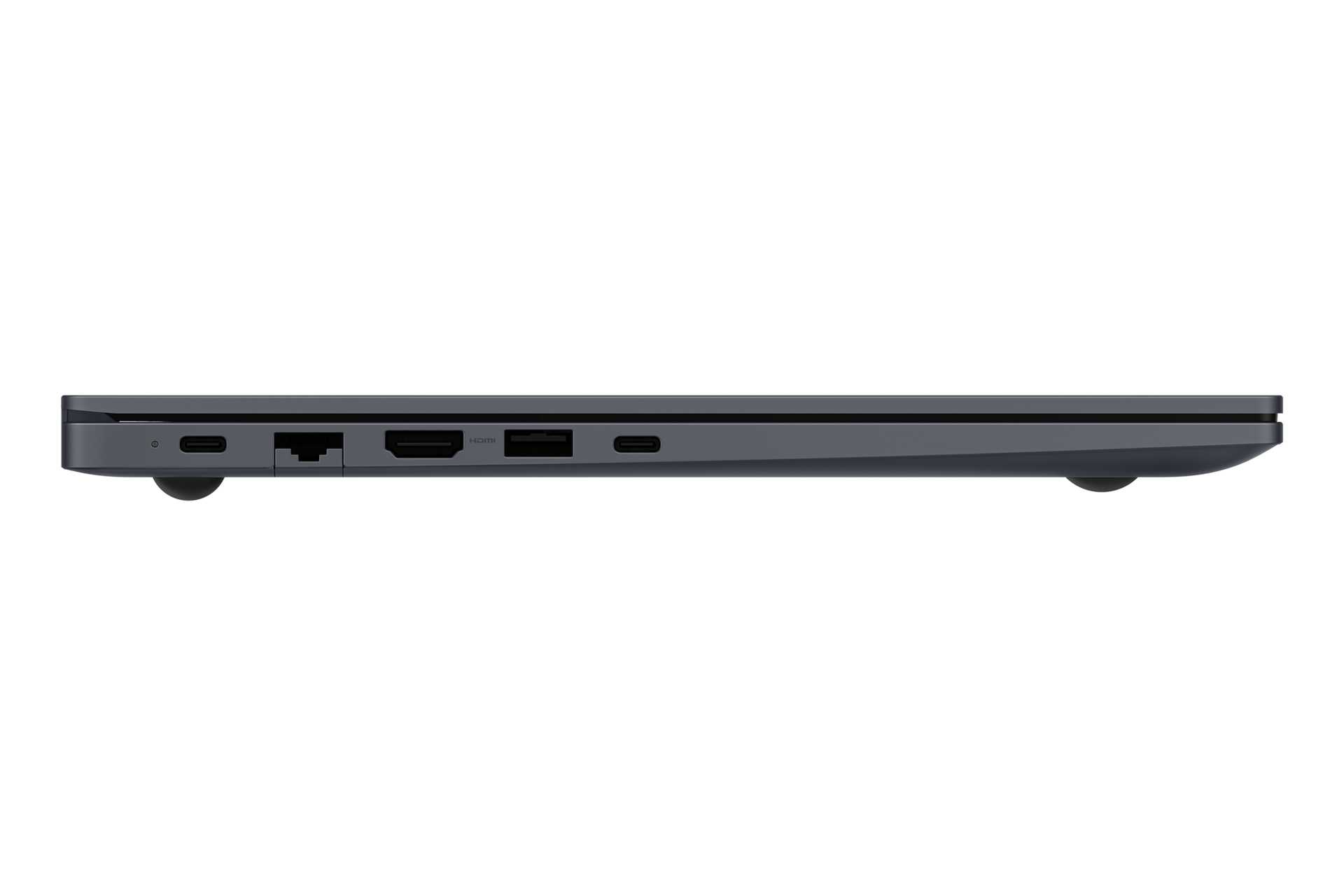 [갤럭시 북4 (39.6 cm) Có~ré™ 5 / 512 GB~ ÑVMé~ SSD (W~íñdó~ws ÓS~ 미포함) 그레이 측면 포트]