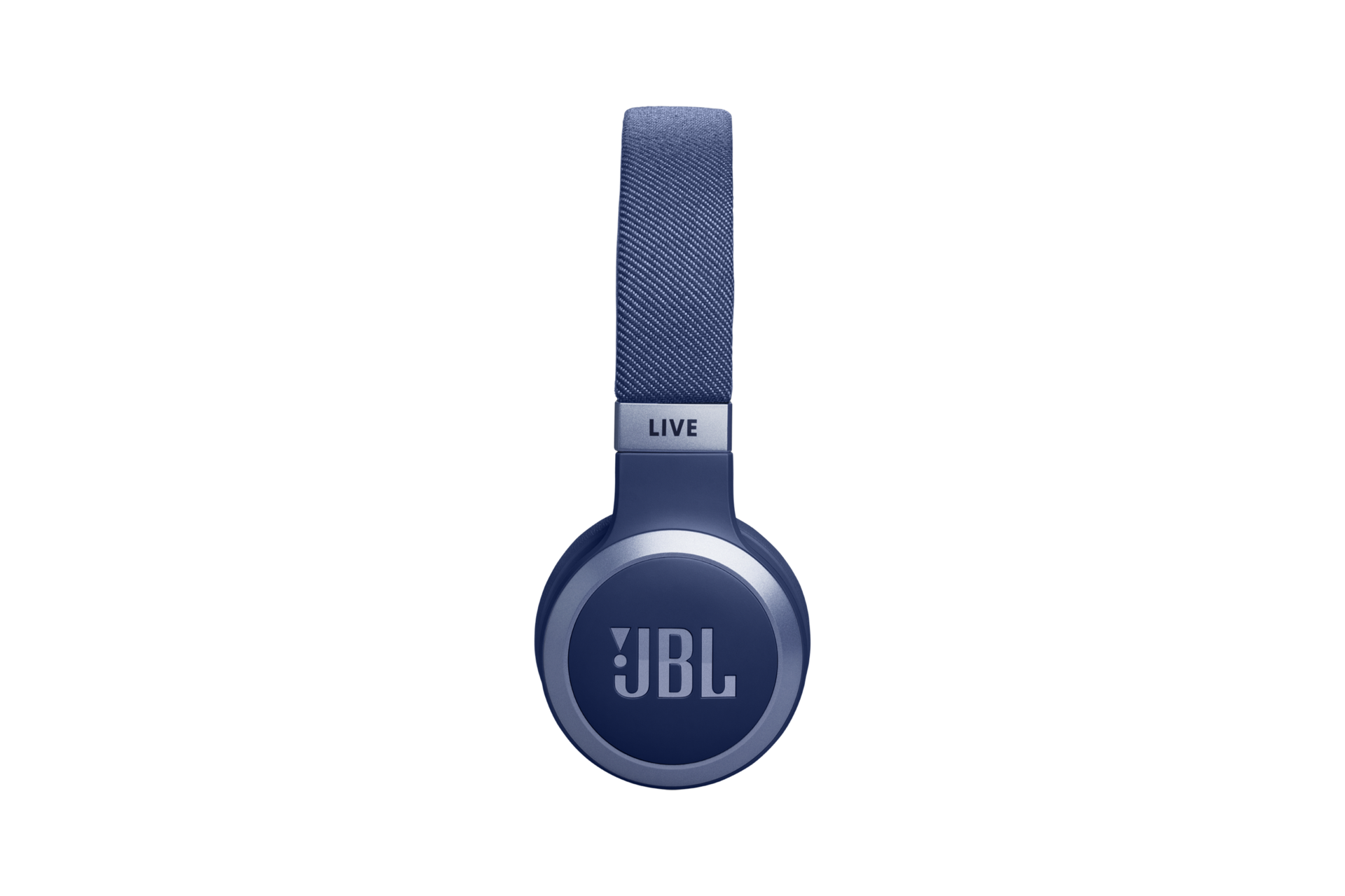 JBL LIVE 670NC 무선 온이어 헤드폰 블루 완전 측면