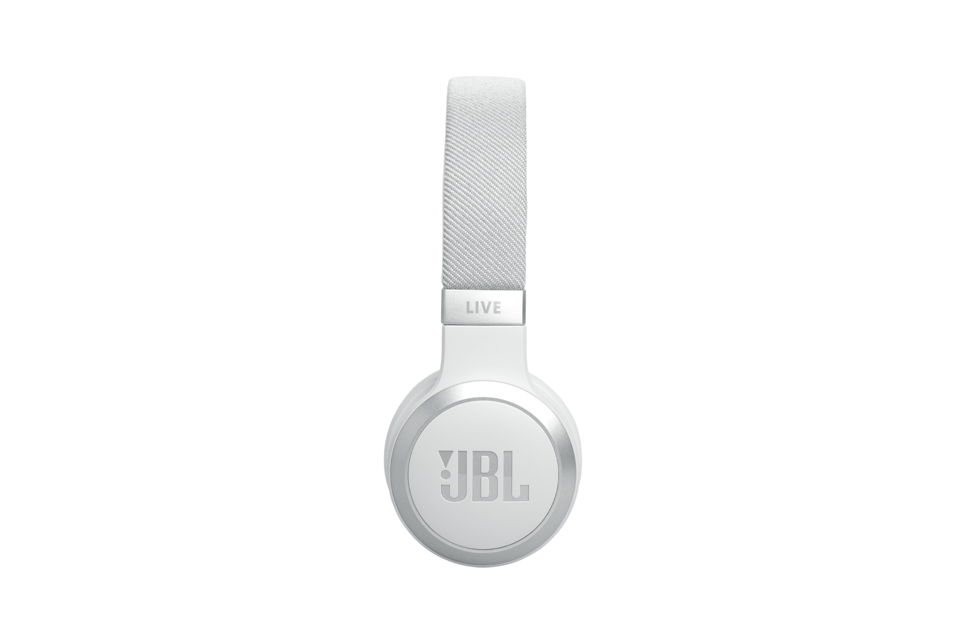 JBL LIVE 670NC 무선 온이어 헤드폰 화이트 완전 측면