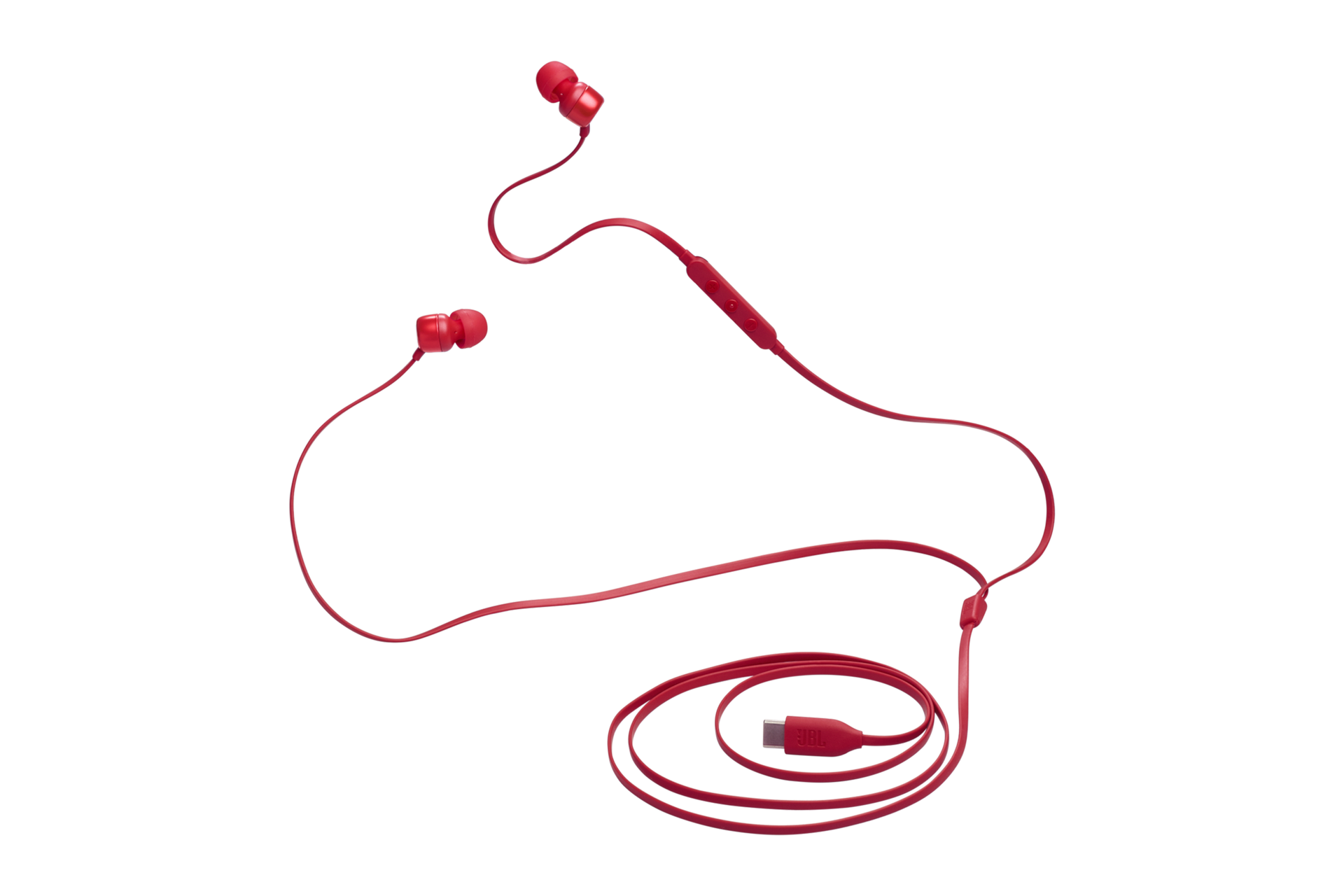 JBL TUNE 310C USB-C 유선 이어폰 (레드) 전체이미지