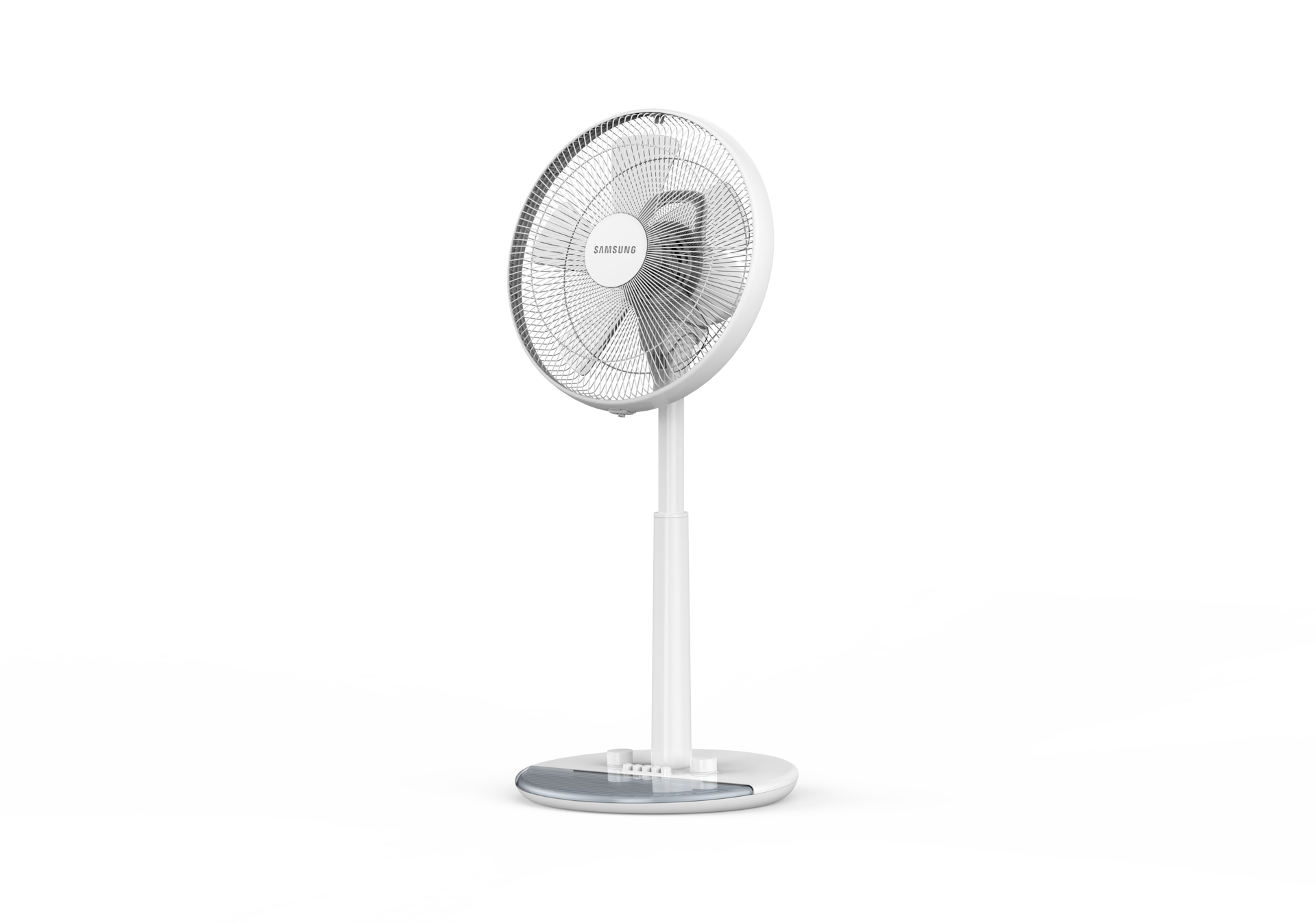 스탠드형 선풍기 화이트 + 플레인에어 좌측 15도 컷