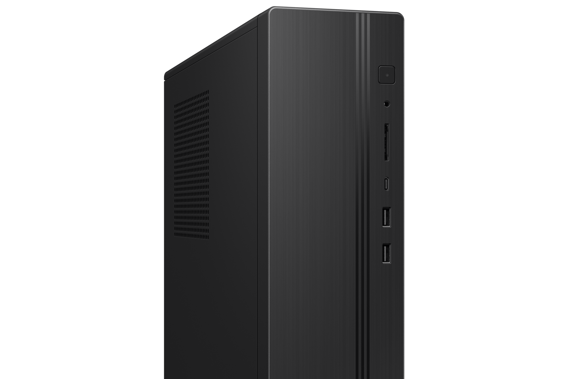 데스크탑 Slim Pentium® / 256 GB NVMe SSD 블랙 측면 오른쪽