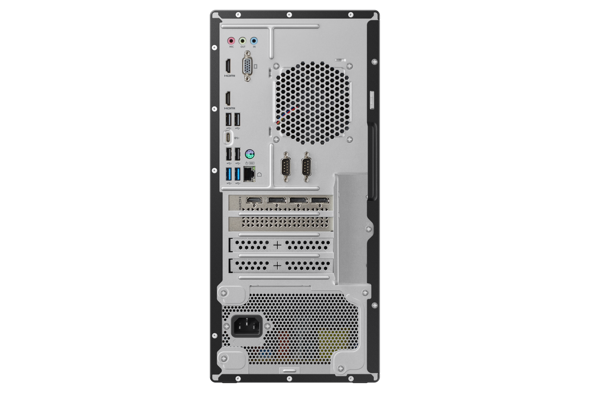 데스크탑 Tower Core™ i7 / 512 GB NVMe SSD 블랙 후면 포트