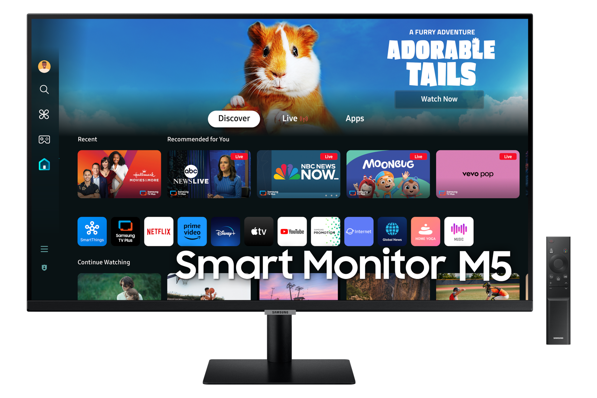 2024 무빙스타일 M5 (M50D) 블랙 (80.1 cm) 모니터 정면