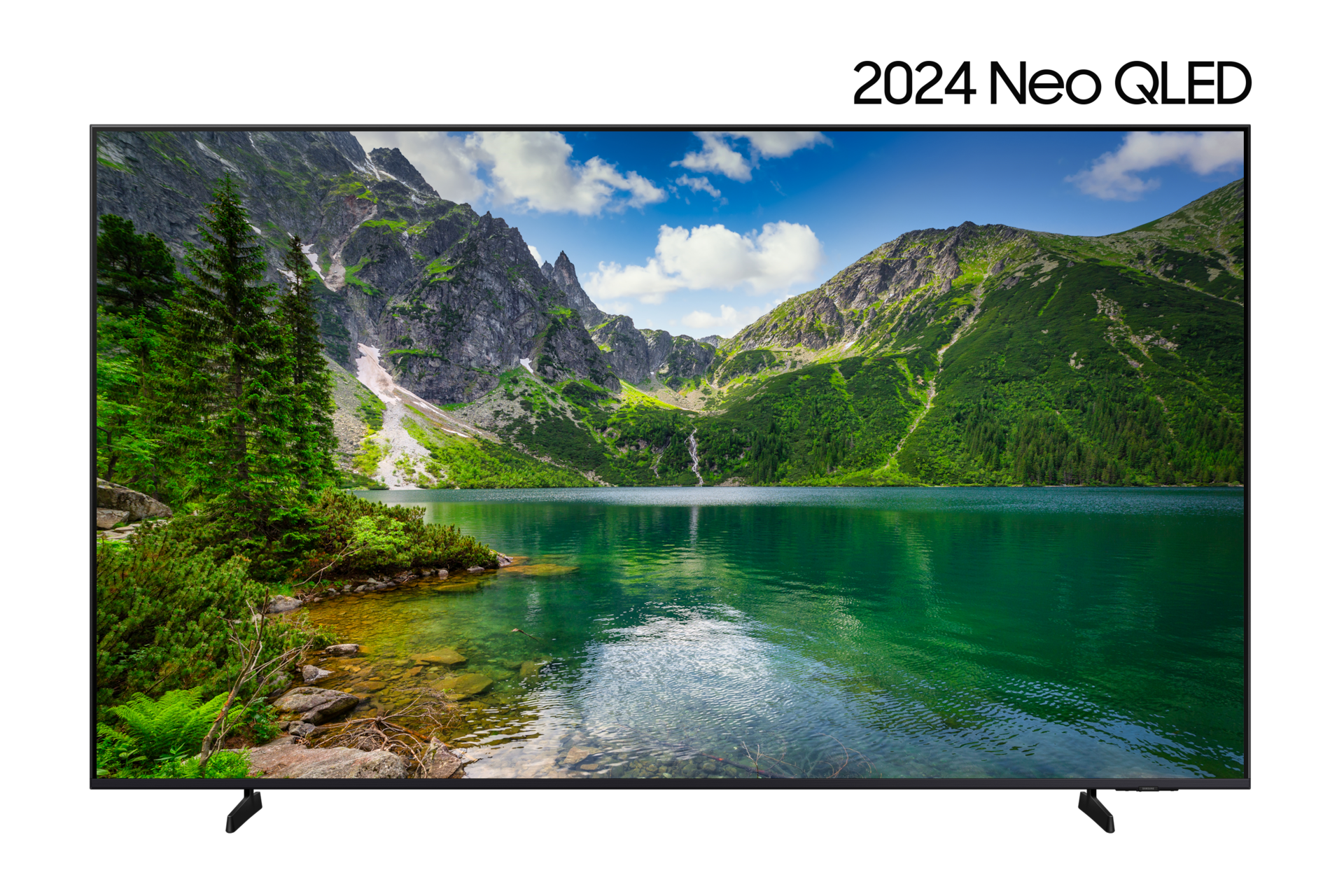 2024 Neo QLED QNDX1 (163 cm)  스탠드형 정면 이미지 