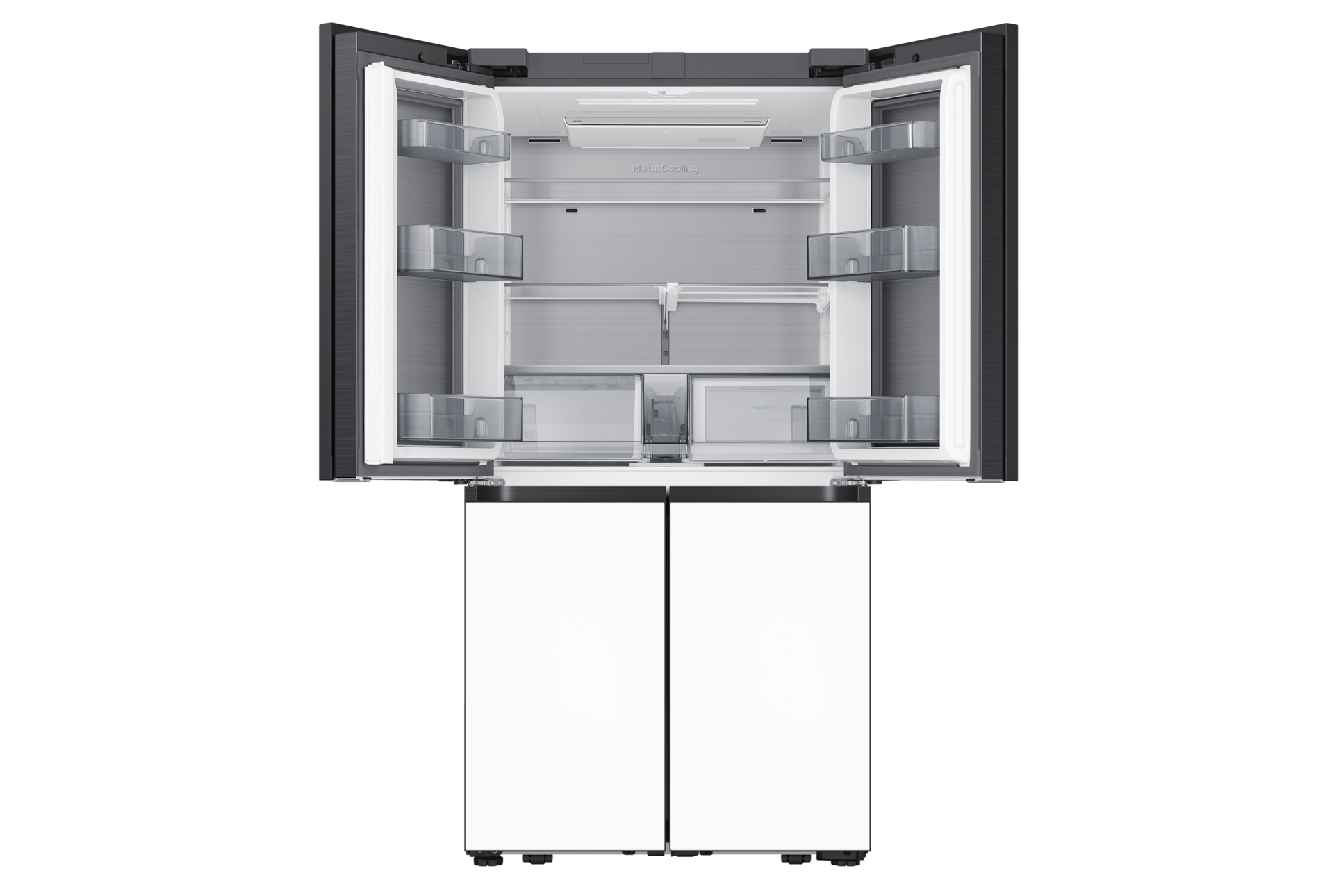 BESPOKE AI 하이브리드 4도어 871L (빅아이스/큐브) 에센셜 화이트 다섯번째 이미지