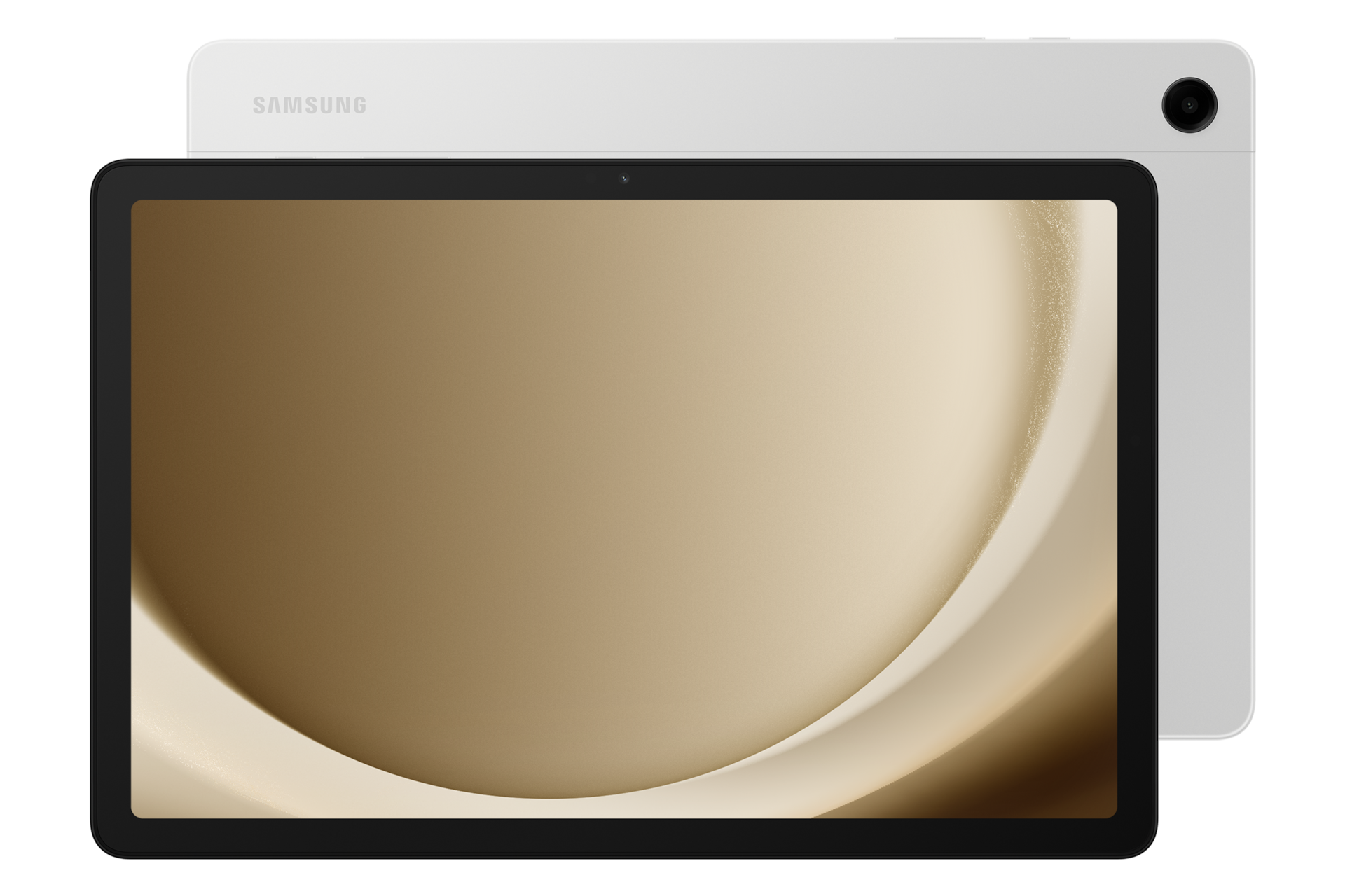 갤럭시 탭 A9+ 5G 실버 정면 + 뒷면 콤보 이미지