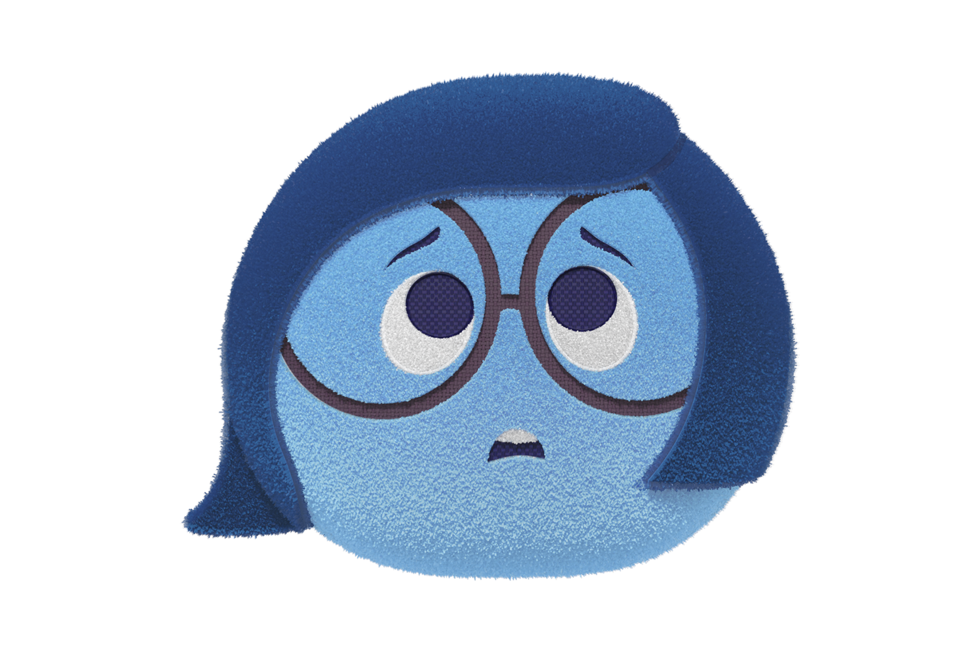 갤럭시 버즈 인사이드 아웃2 슬픔이 케이스 (블루) 정면 이미지