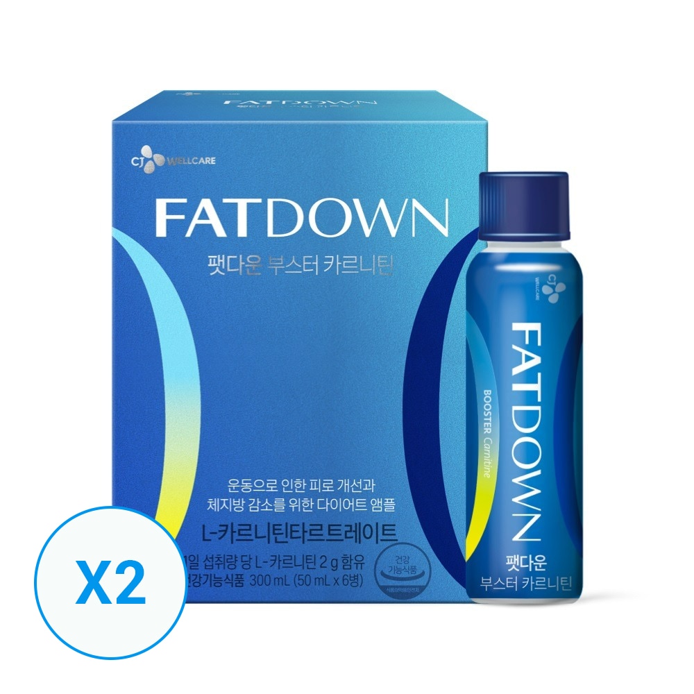웰케어 팻다운 부스터 카르니틴 6병 x 2개 1번째 이미지