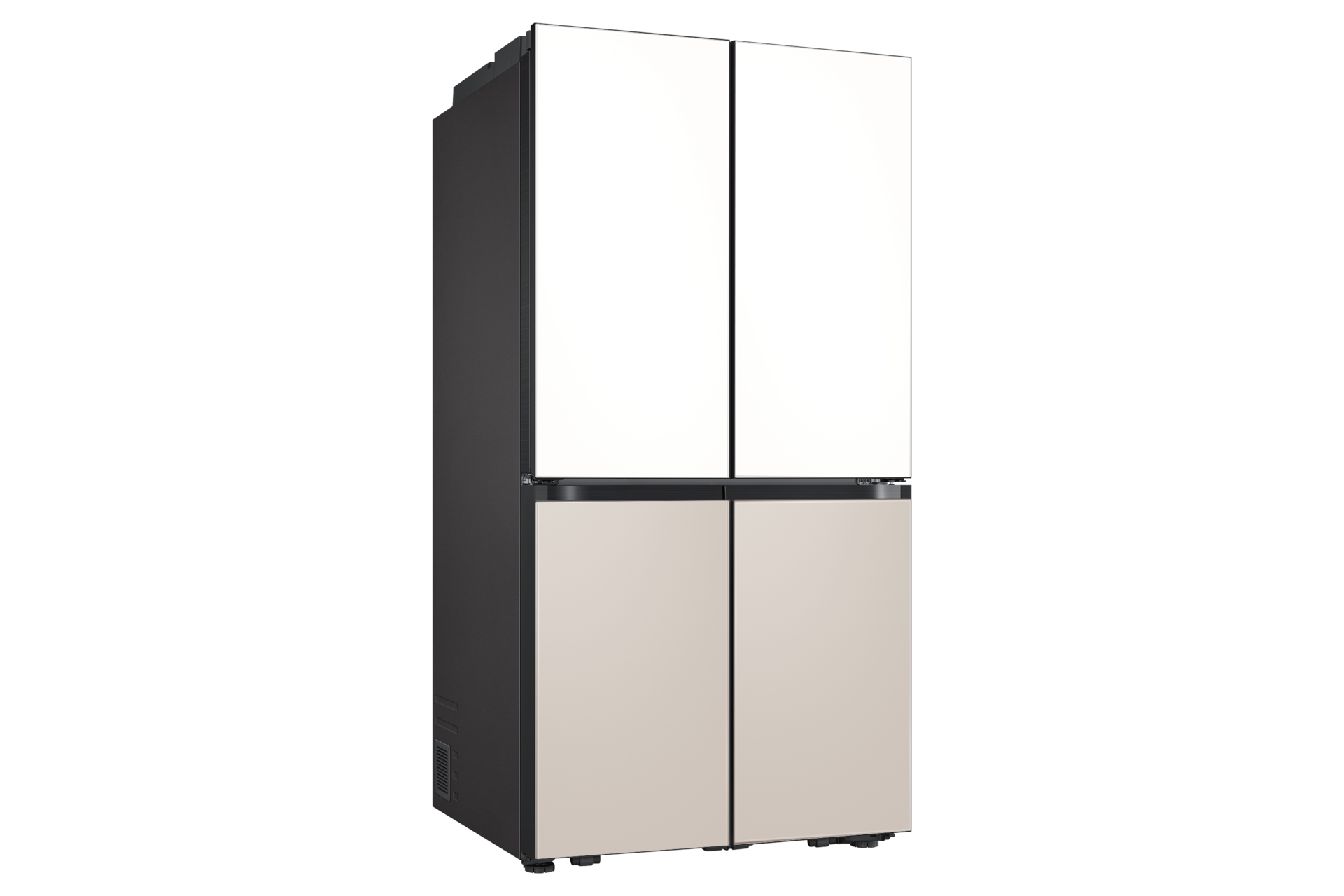 BESPOKE AI 하이브리드 4도어 871L (빅아이스/큐브) 새틴 화이트+새틴 베이지 세번째 이미지