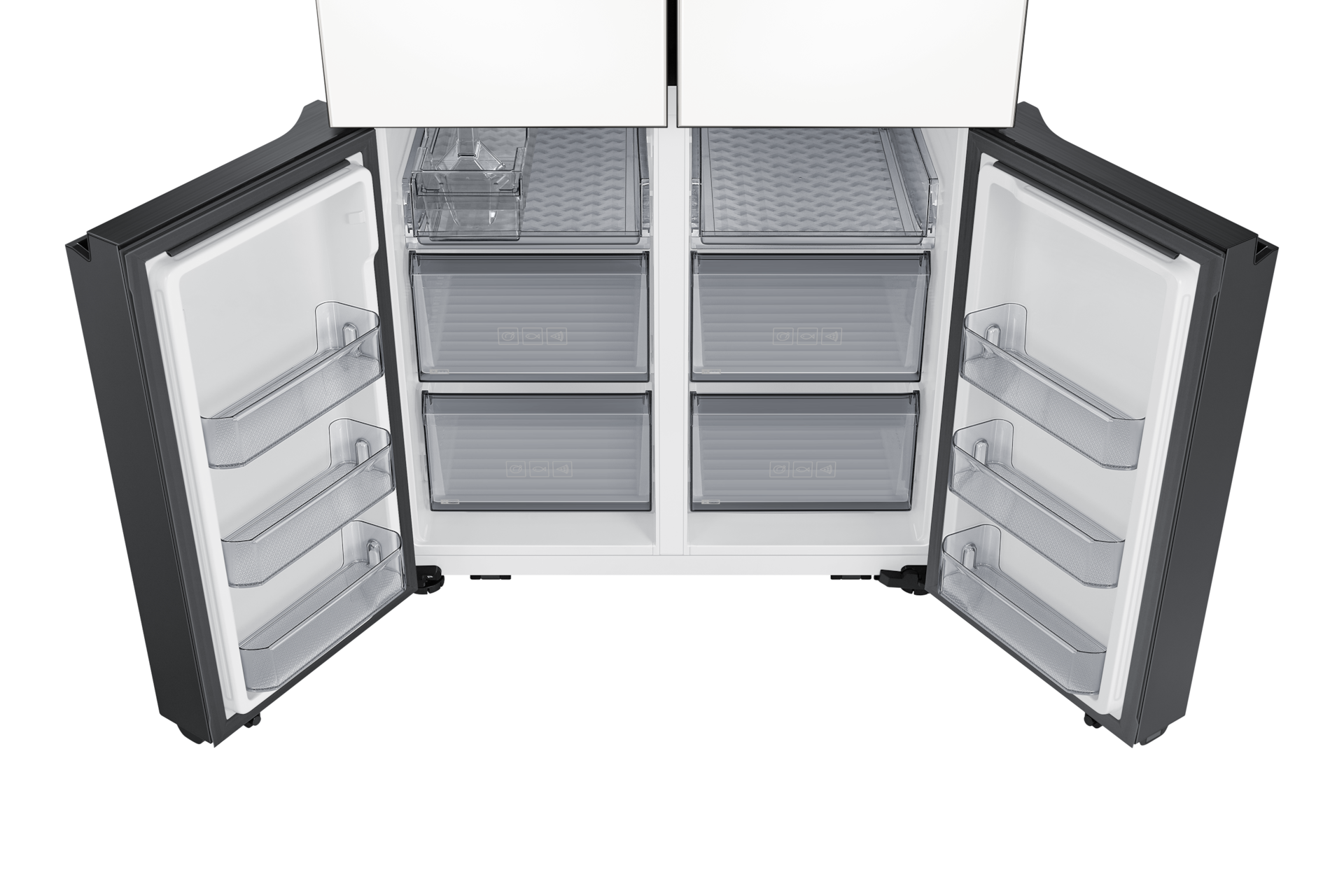 BESPOKE AI 하이브리드 4도어 871L (빅아이스/큐브) 새틴 화이트+새틴 베이지 일곱번째 이미지