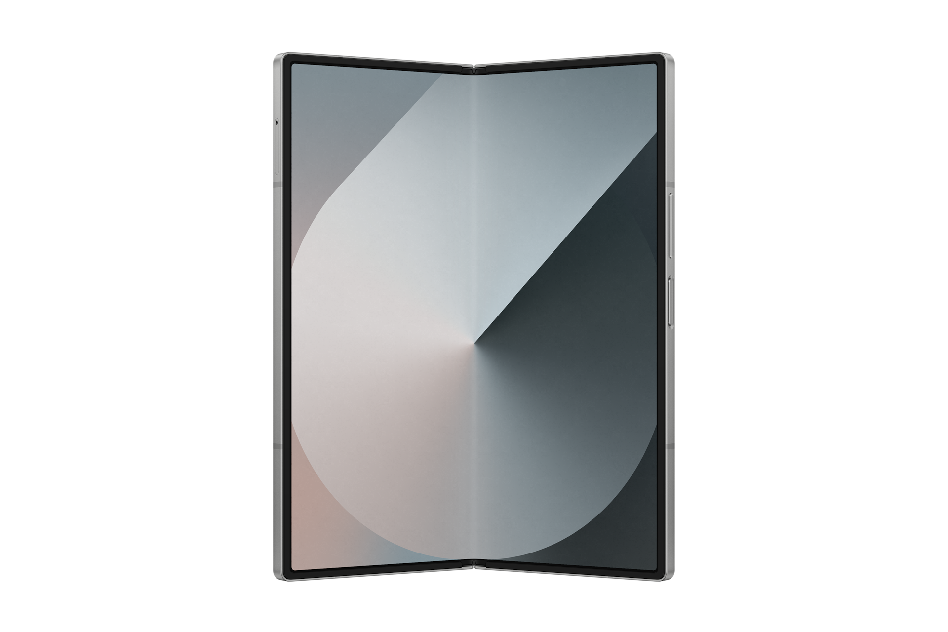 갤럭시 Z 폴드6 통신사폰 (SKT/KT/LG U+) 실버 쉐도우 열린 앞면 115도