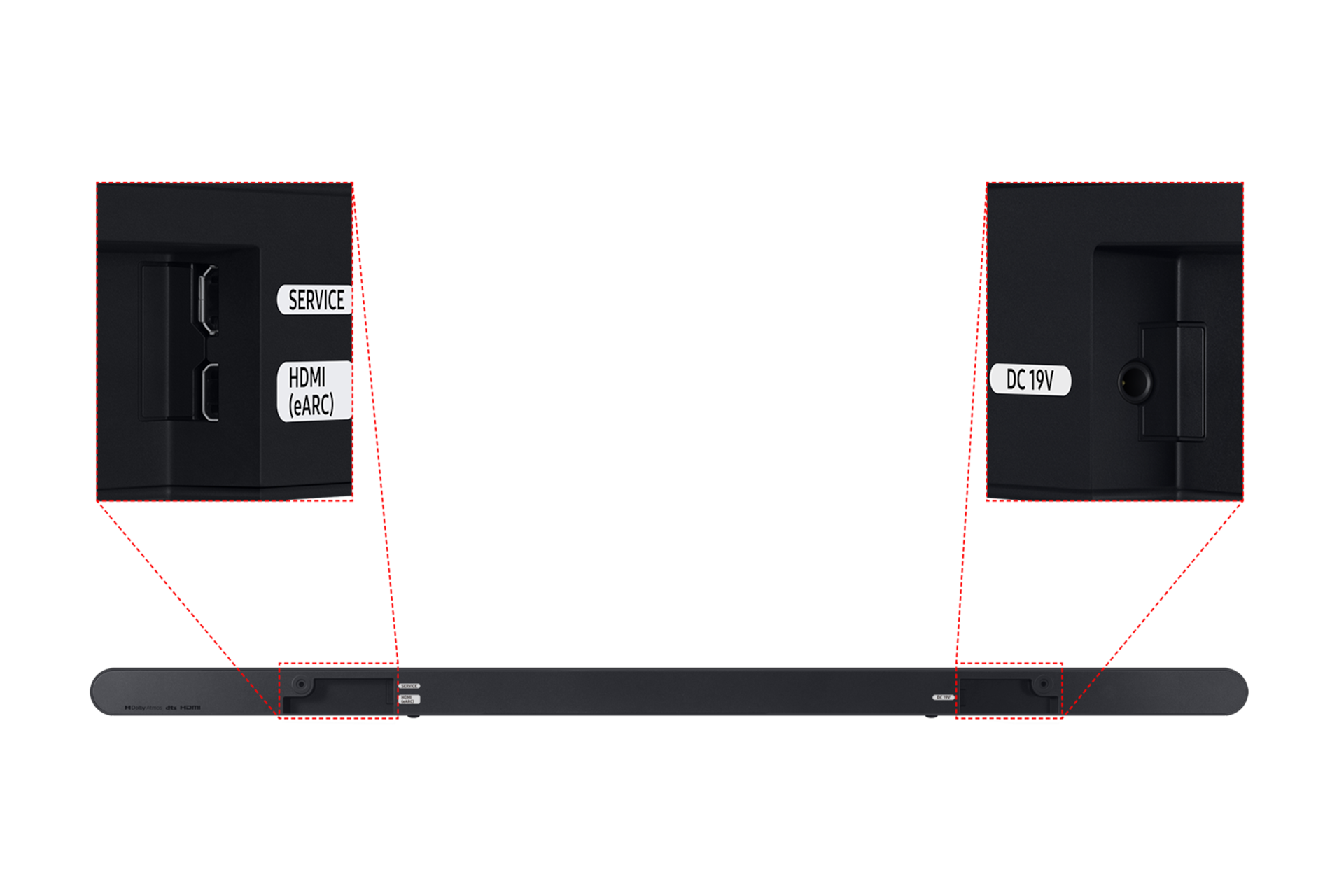 S720D 사운드바 Jack port
