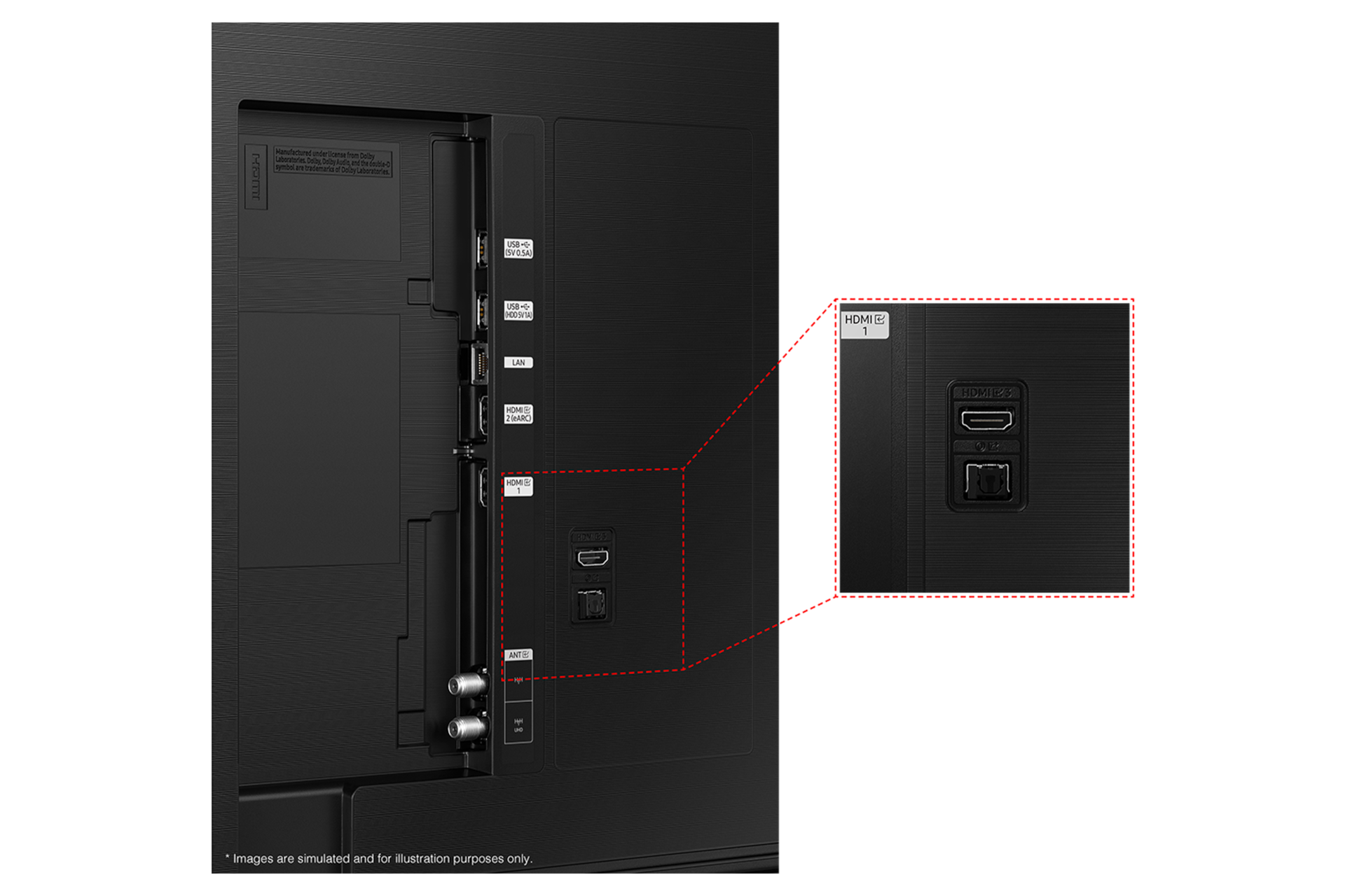 Crystal UHD UD8100 Jack port