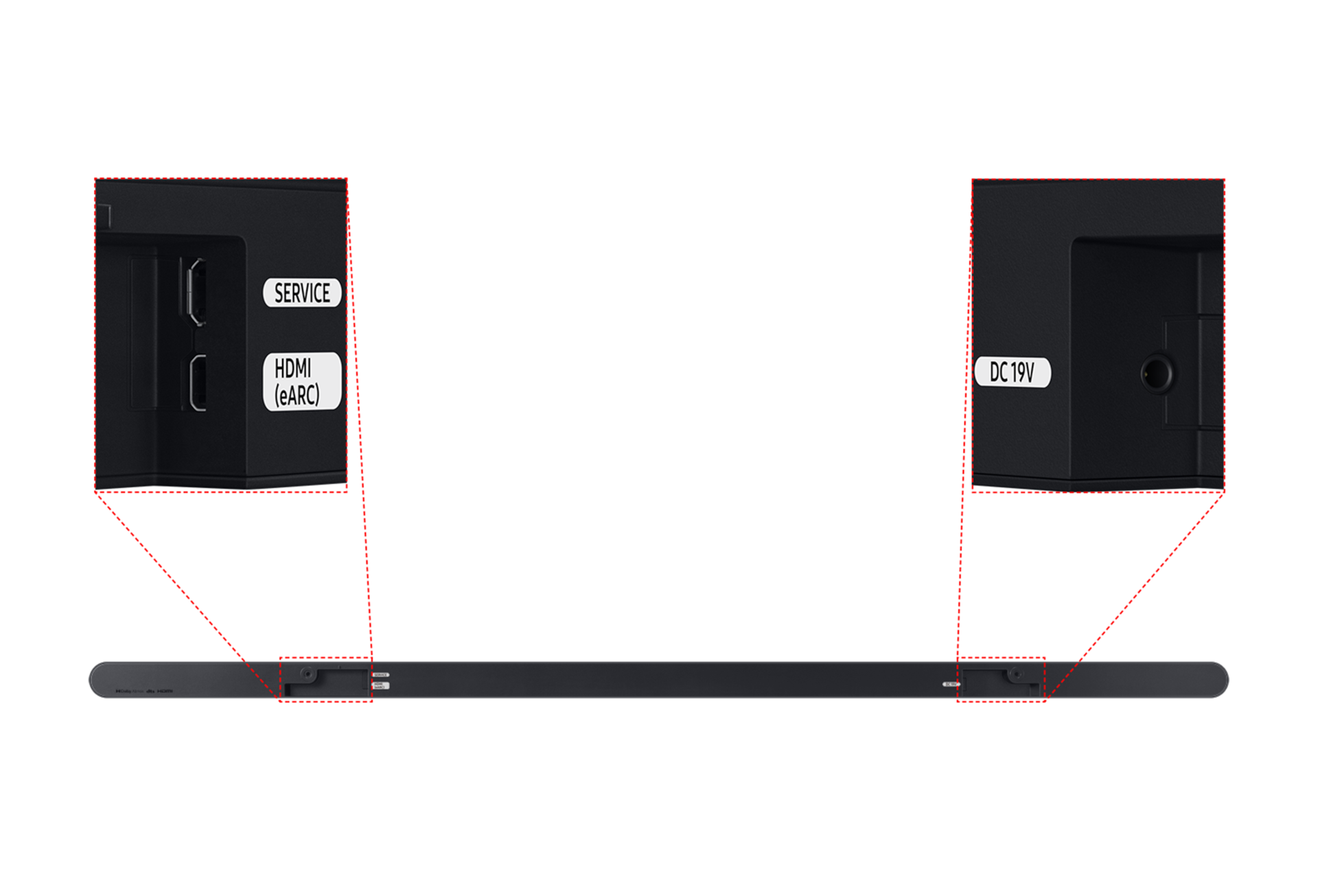 S800D 사운드바 Jack port