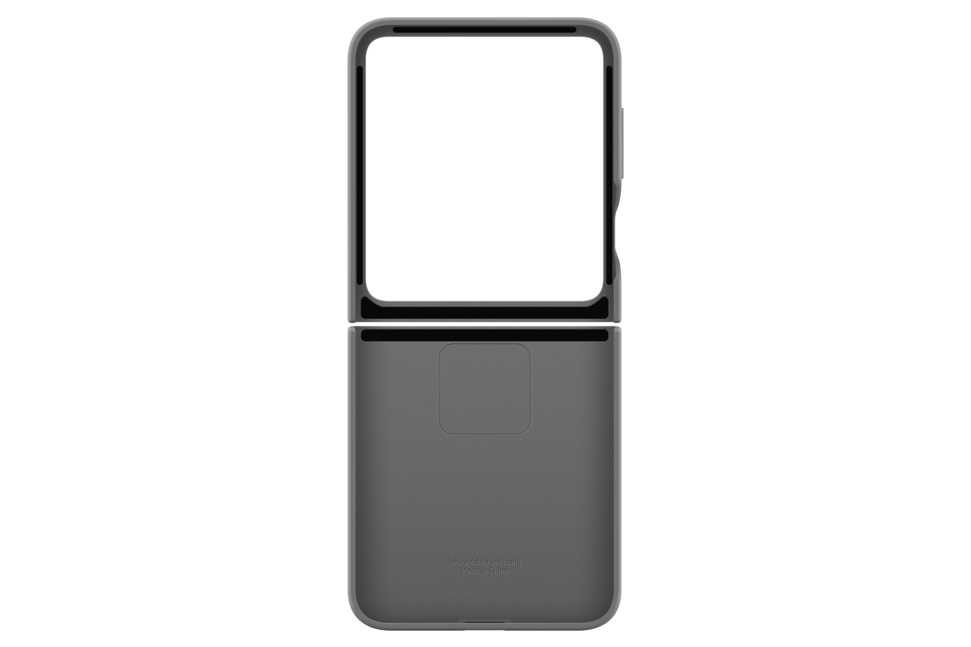 갤럭시 Z 플립6 실리콘 케이스 with 링 (그레이) 뒷면 이미지